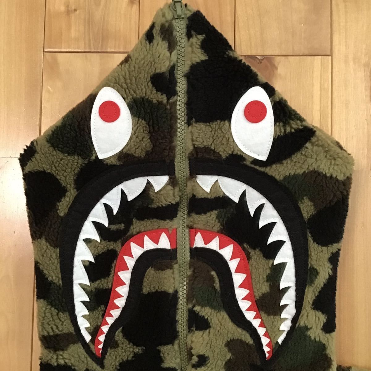 Bape BAPE Boa Shark full zip hoodie 1st camo green a bathing ape Size US M / EU 48-50 / 2 - 4 Thumbnail