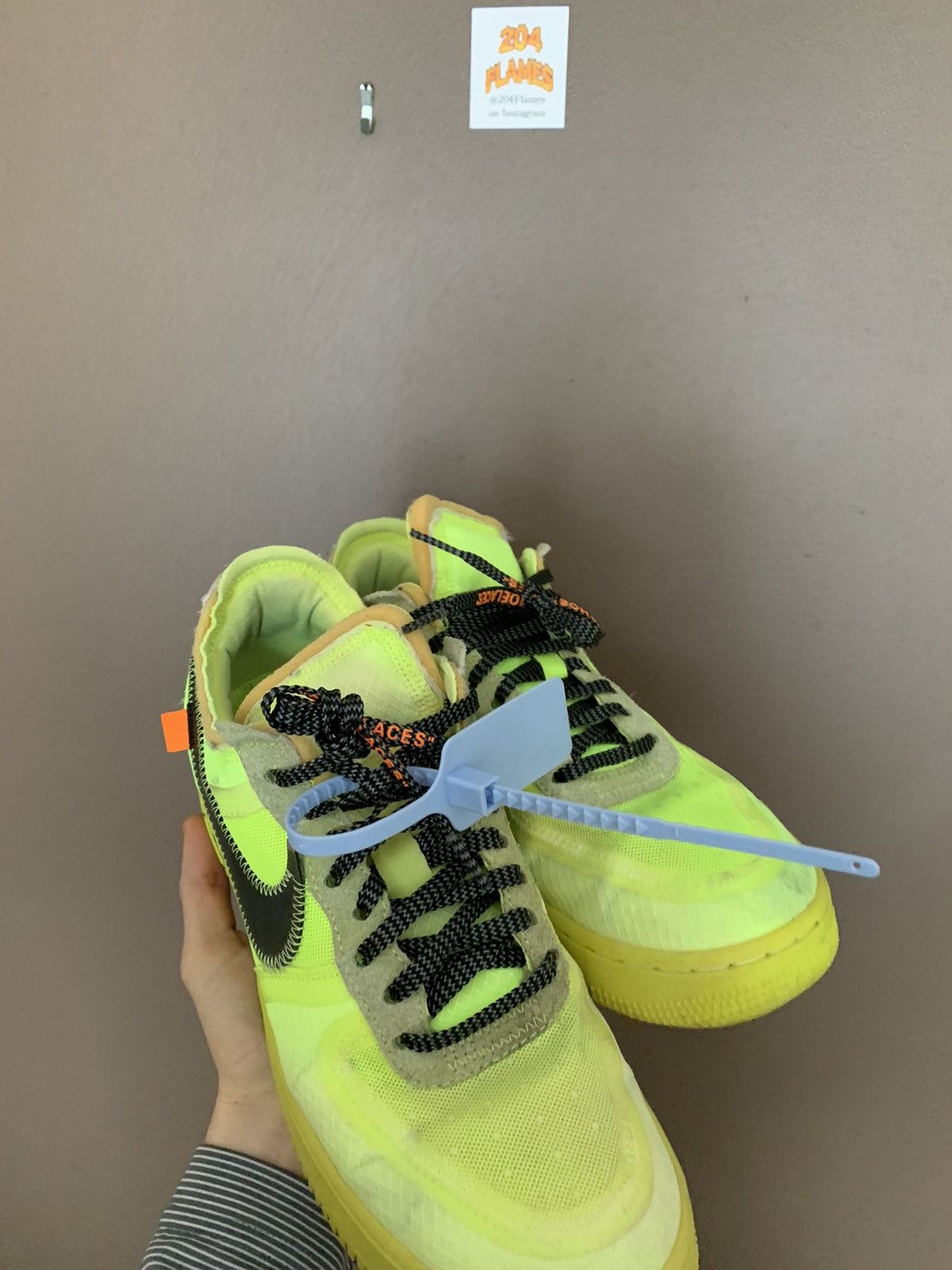 Nike Air White X 'air Force Black And Volt OFF-WHITE X Air