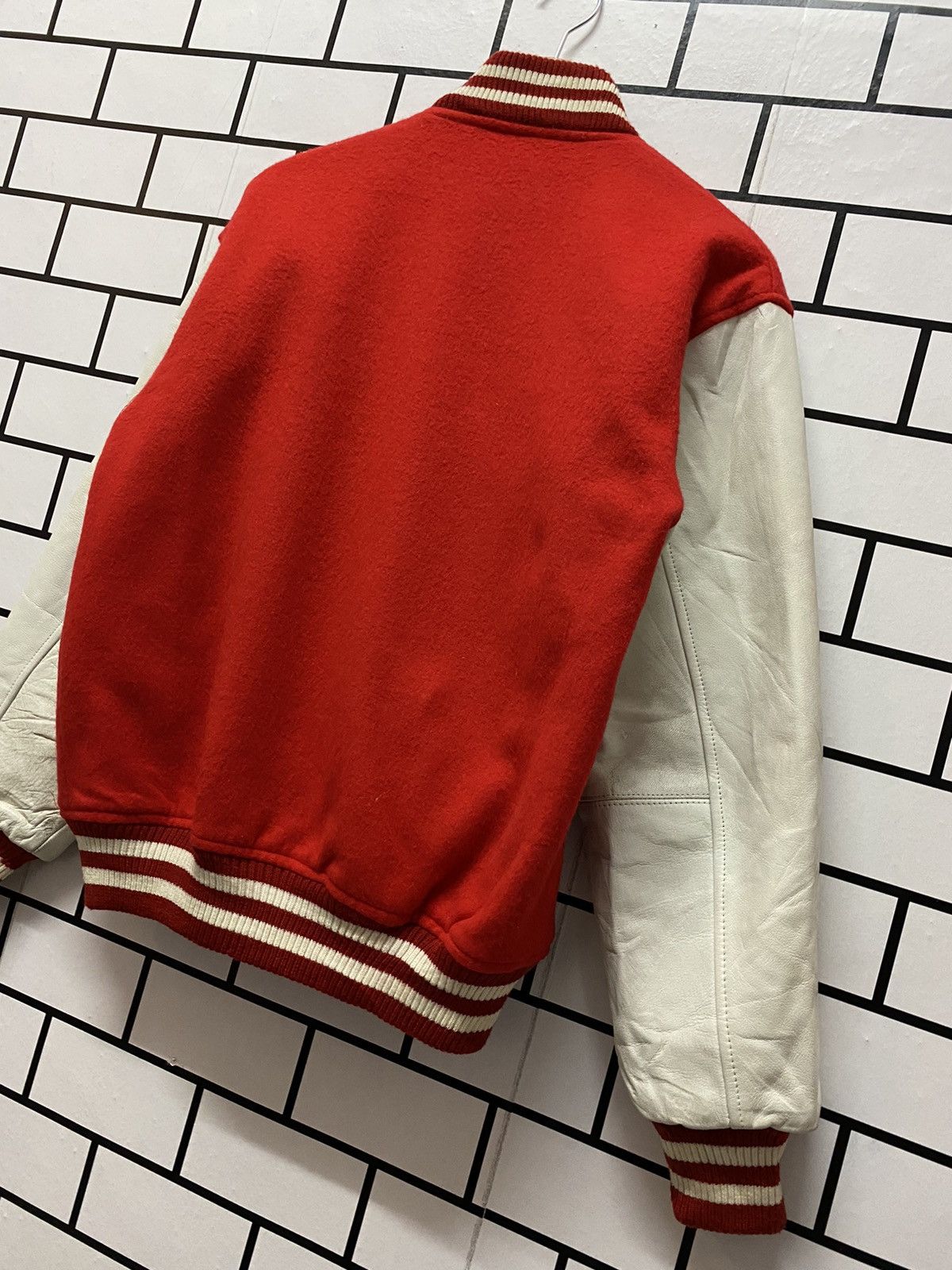 Vintage Vintage 70’s Wood Lander Wool Leather Varsity Jacket Size US S / EU 44-46 / 1 - 7 Thumbnail