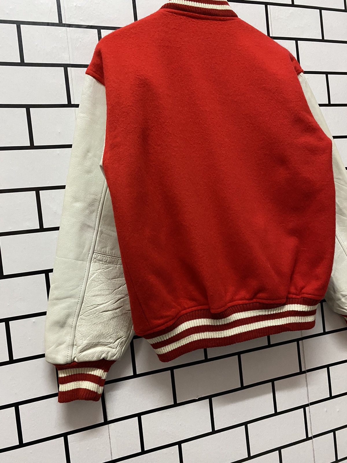 Vintage Vintage 70’s Wood Lander Wool Leather Varsity Jacket Size US S / EU 44-46 / 1 - 6 Thumbnail