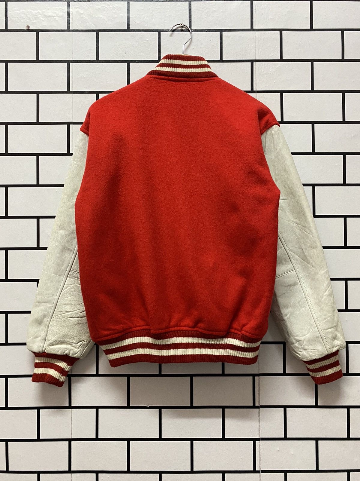 Vintage Vintage 70’s Wood Lander Wool Leather Varsity Jacket Size US S / EU 44-46 / 1 - 2 Thumbnail