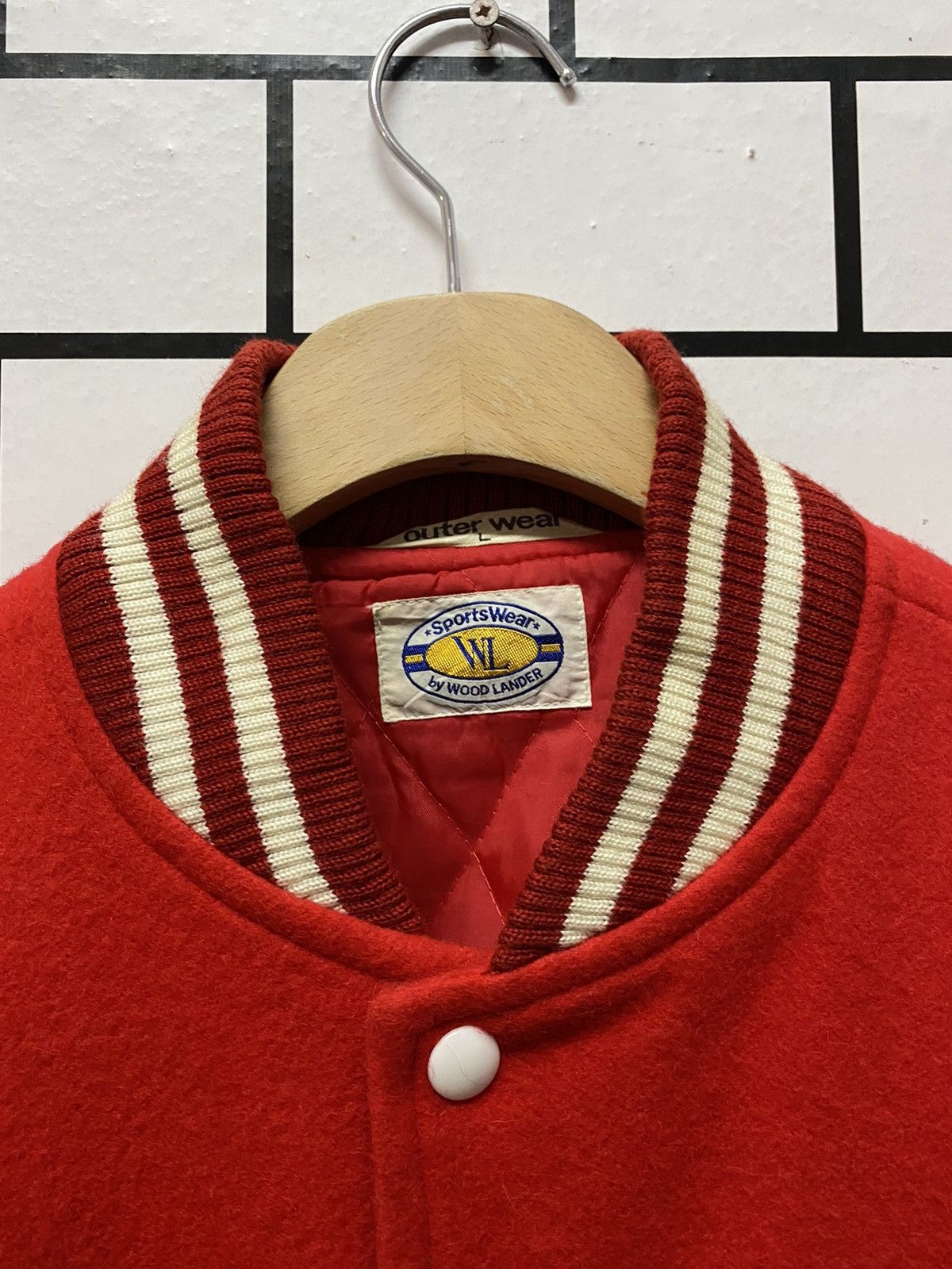 Vintage Vintage 70’s Wood Lander Wool Leather Varsity Jacket Size US S / EU 44-46 / 1 - 8 Thumbnail