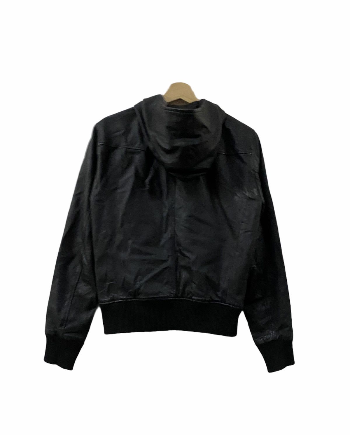 URBAN RESEARCH DOORS × Vintage Vtg Urban Research Leather Hoodies Jacket Full Zipper Size US L / EU 52-54 / 3 - 2 Thumbnail