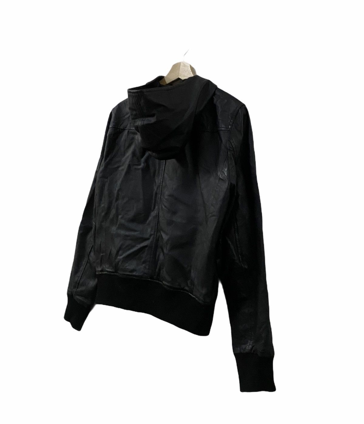 URBAN RESEARCH DOORS × Vintage Vtg Urban Research Leather Hoodies Jacket Full Zipper Size US L / EU 52-54 / 3 - 5 Thumbnail