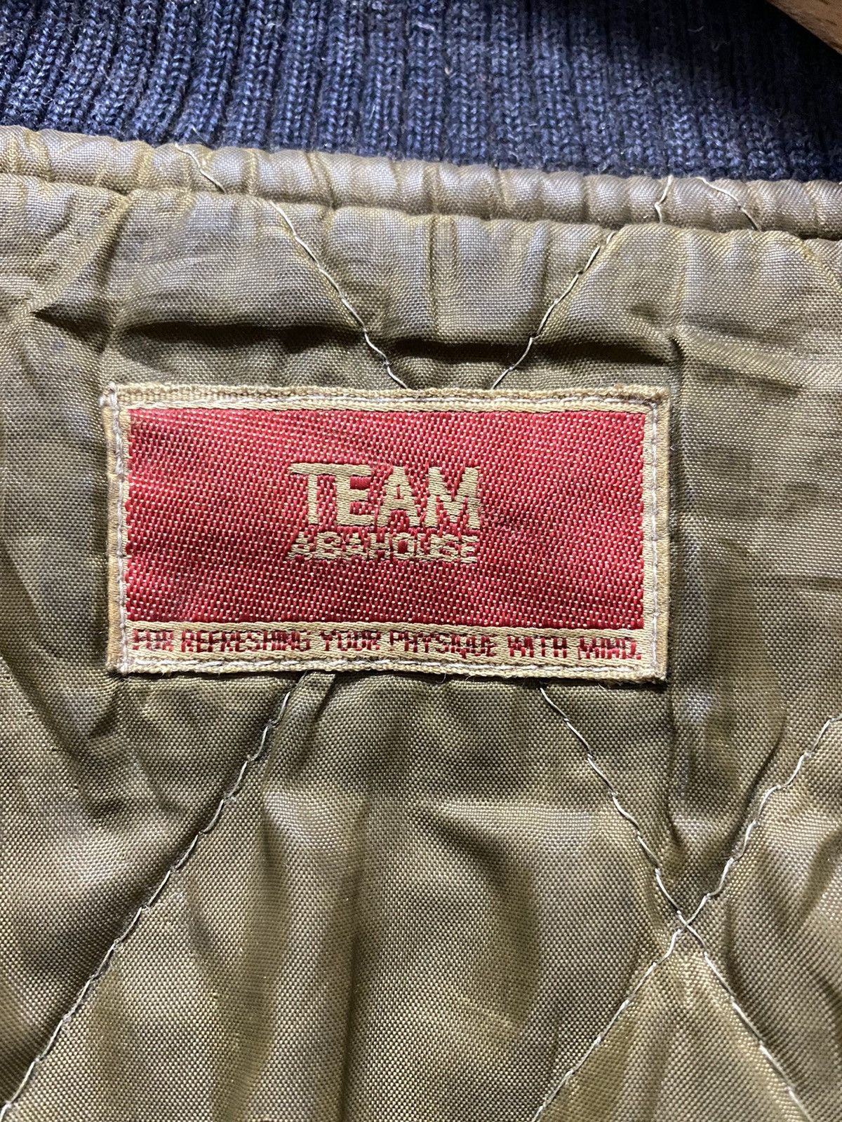 ABAHOUSE × Japanese Brand Vintage Abahouse Japan Wool Leather Varsity Jacket Size US L / EU 52-54 / 3 - 12 Thumbnail
