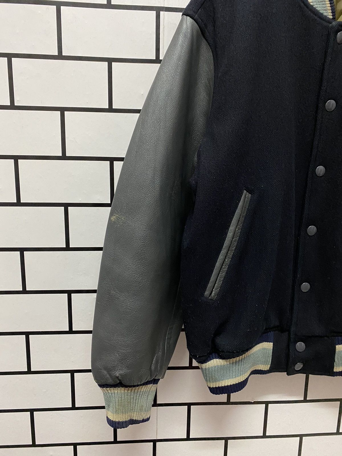 ABAHOUSE × Japanese Brand Vintage Abahouse Japan Wool Leather Varsity Jacket Size US L / EU 52-54 / 3 - 9 Thumbnail