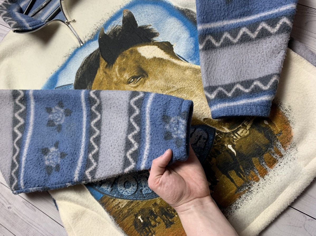 Vintage Vintage Fleece jacket Horse Wolf big logo rare Size US M / EU 48-50 / 2 - 5 Thumbnail