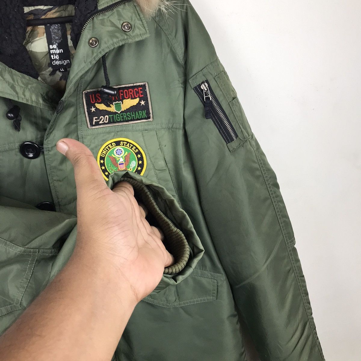 Designer × Japanese Brand × Vintage Vintage Japanese Semantic design Army Hooded Parka Jacket Size US M / EU 48-50 / 2 - 9 Thumbnail