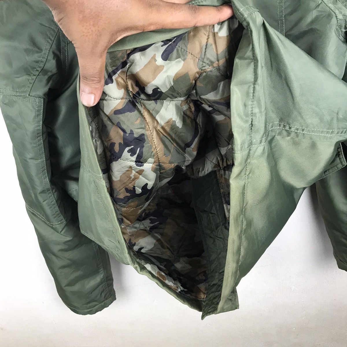 Designer × Japanese Brand × Vintage Vintage Japanese Semantic design Army Hooded Parka Jacket Size US M / EU 48-50 / 2 - 16 Thumbnail
