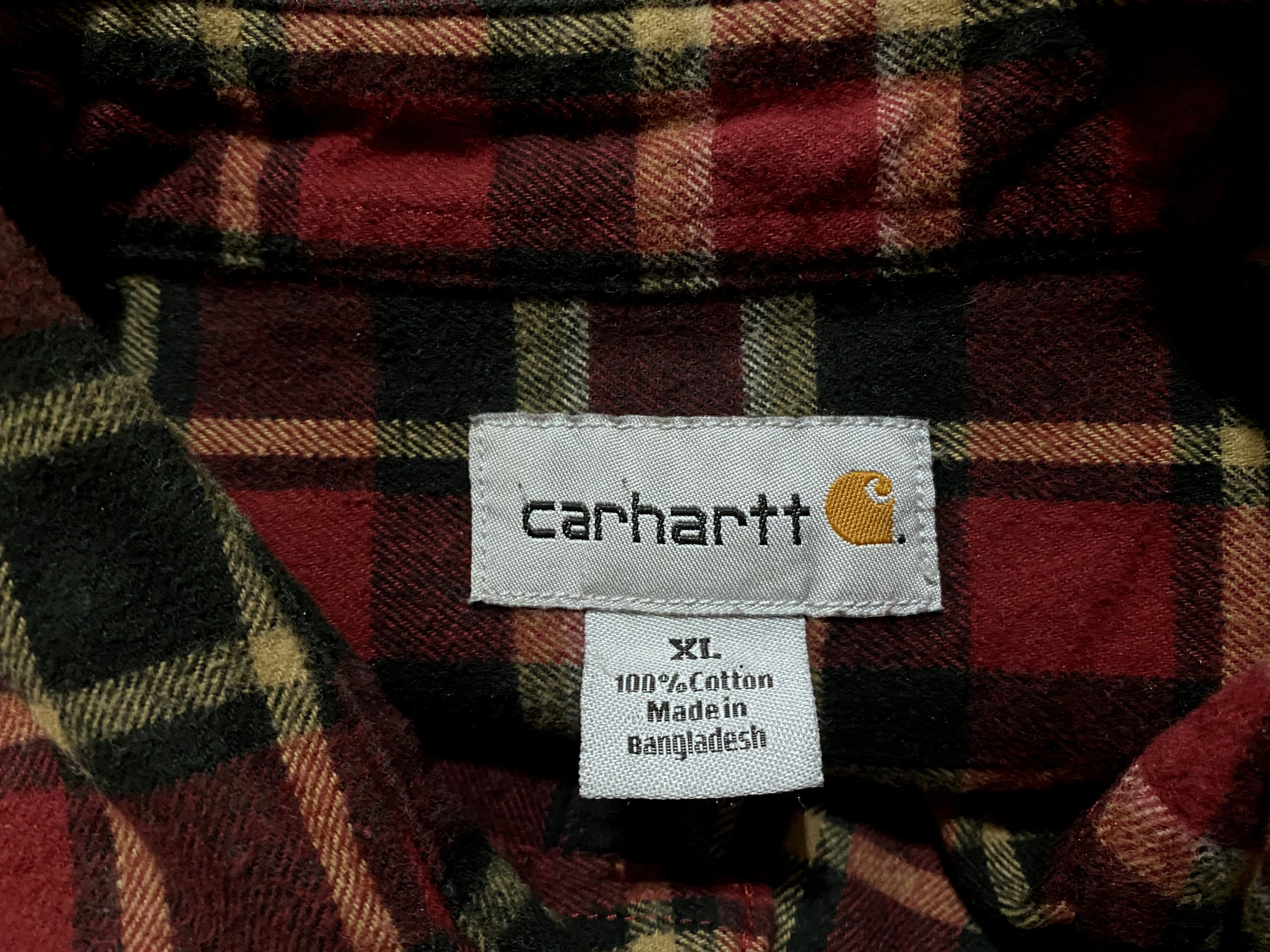 Carhartt Carhartt Vintage Thick Cotton Plaid Checkered Overshirt Size US XL / EU 56 / 4 - 4 Thumbnail