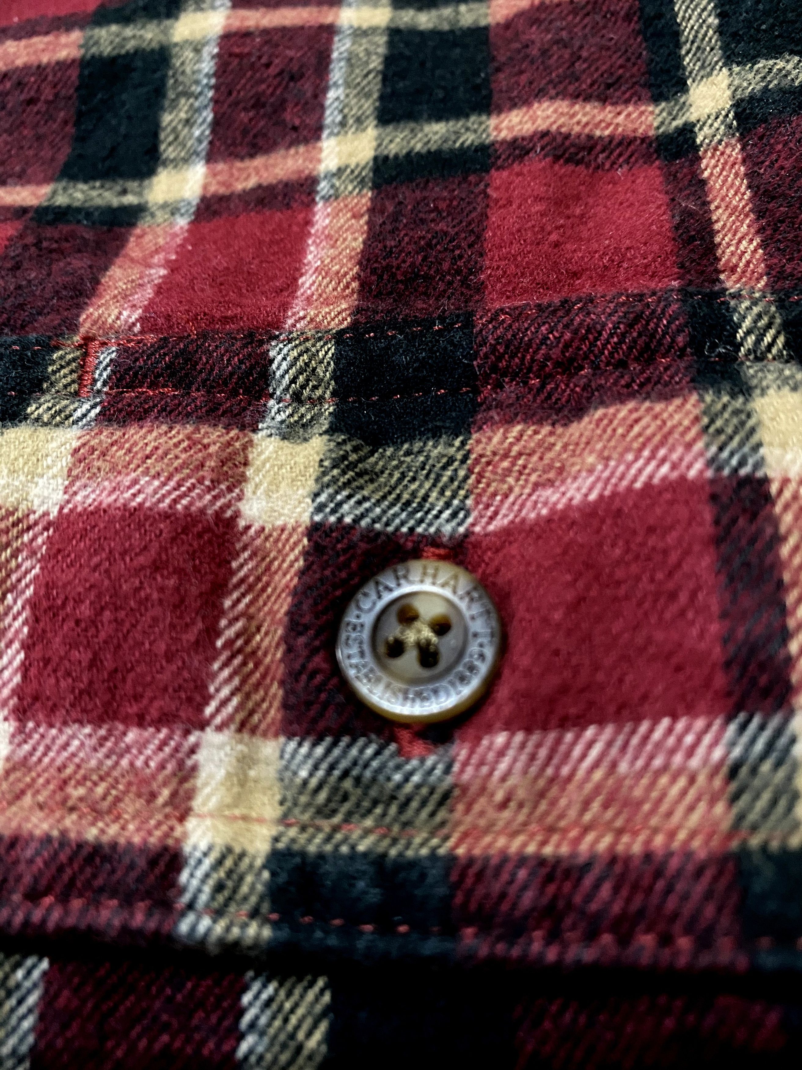Carhartt Carhartt Vintage Thick Cotton Plaid Checkered Overshirt Size US XL / EU 56 / 4 - 6 Thumbnail