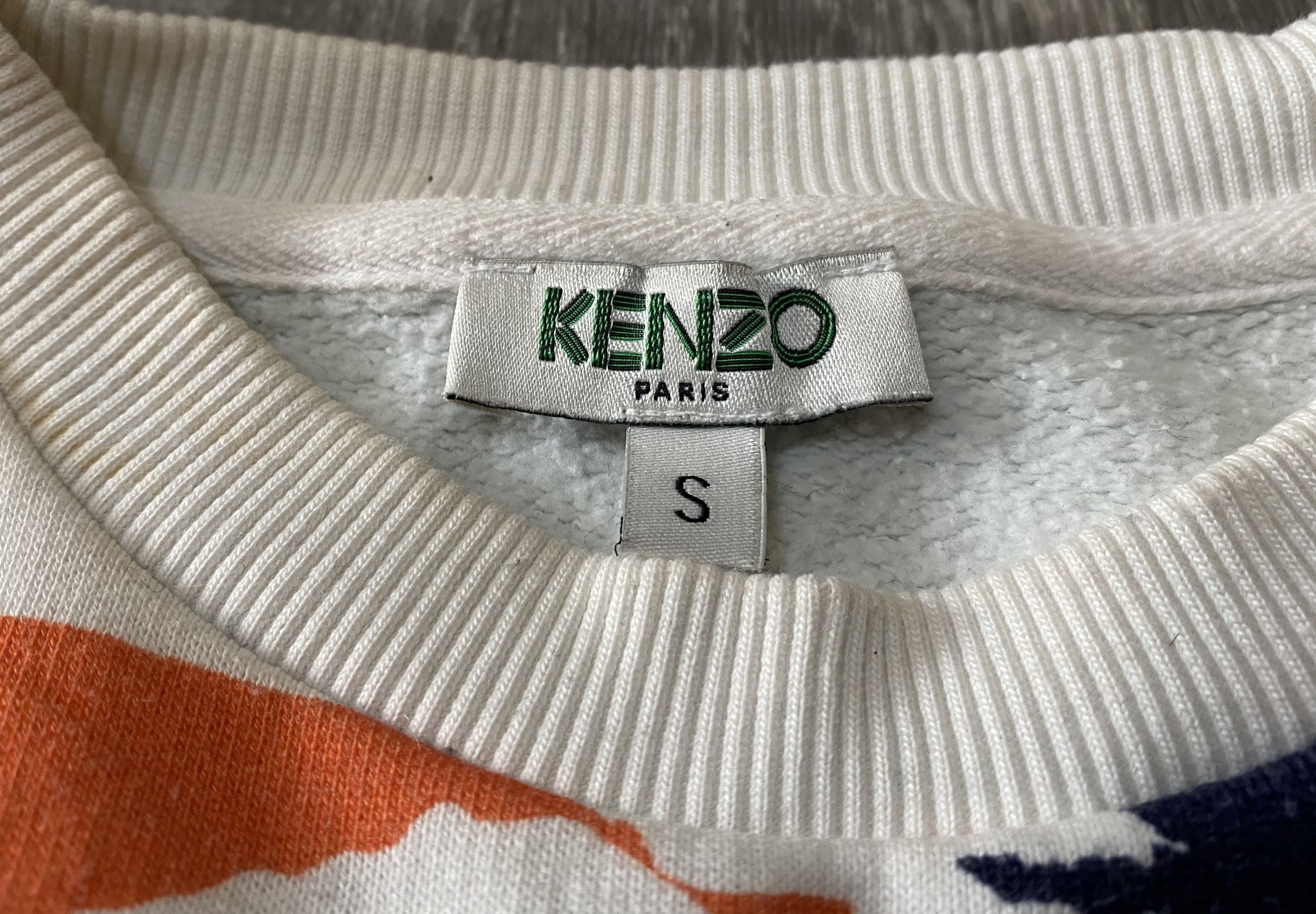 Kenzo Kenzo Multicolor Full Printed Embroidered Logo Sweatshirt Size US S / EU 44-46 / 1 - 6 Thumbnail