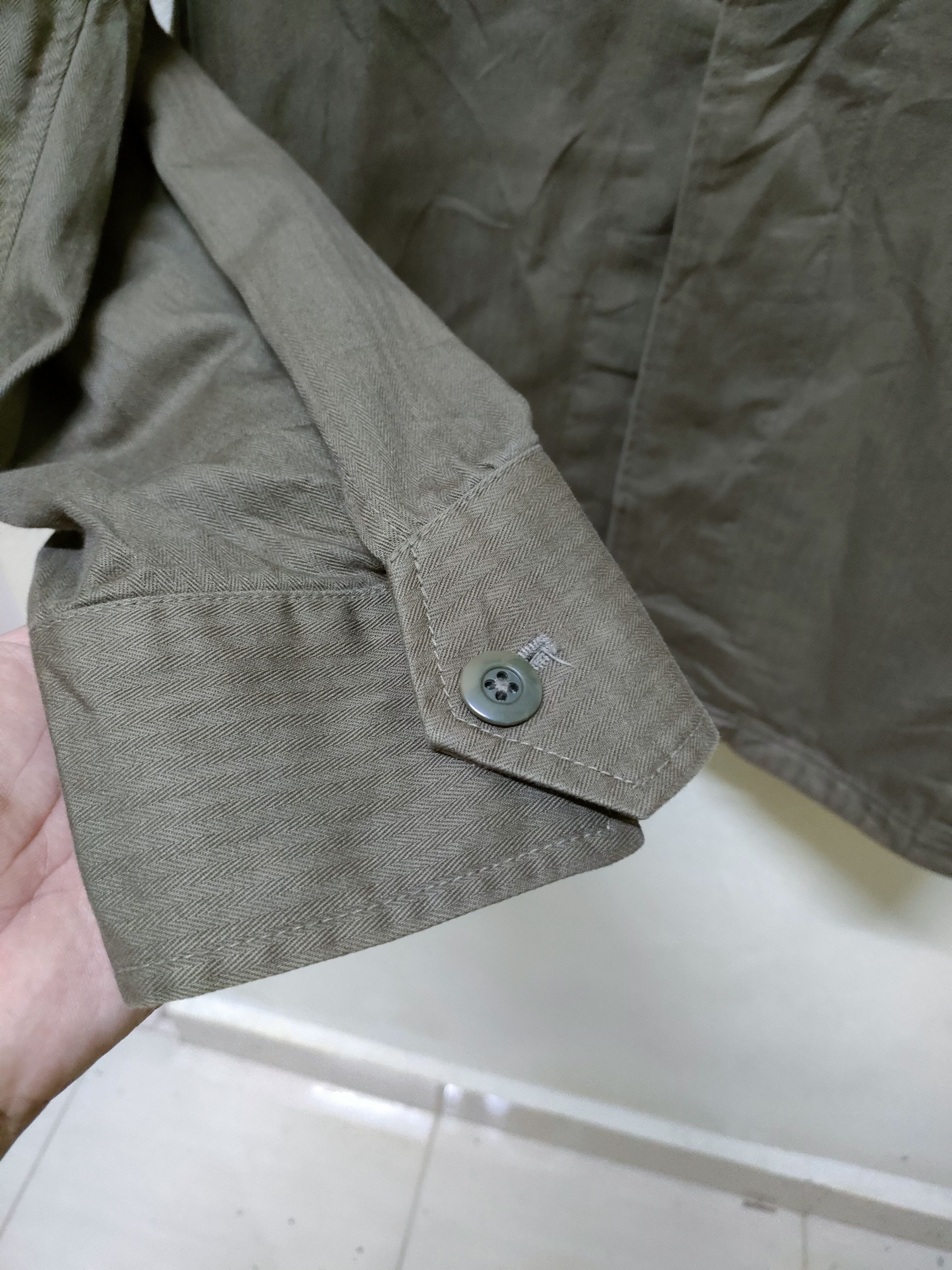 Other Herringbone Twill Military Jacket Style By G.U Size US XL / EU 56 / 4 - 7 Thumbnail