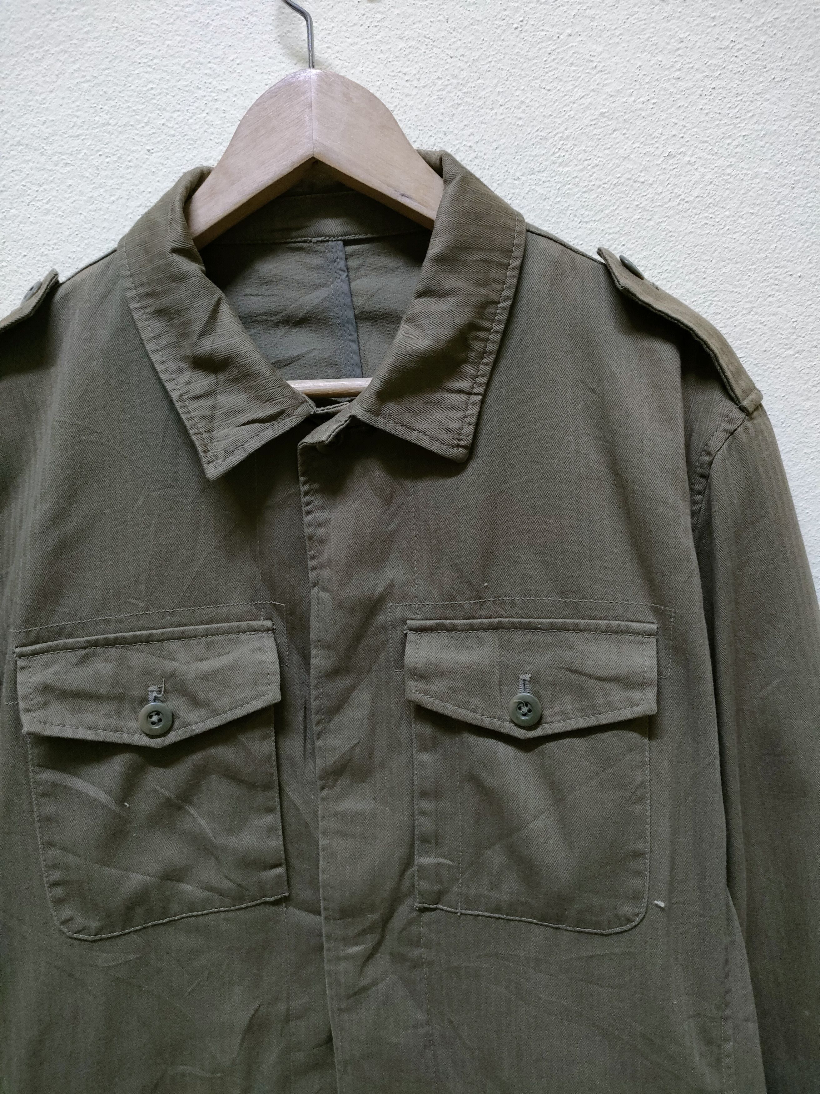 Other Herringbone Twill Military Jacket Style By G.U Size US XL / EU 56 / 4 - 9 Thumbnail