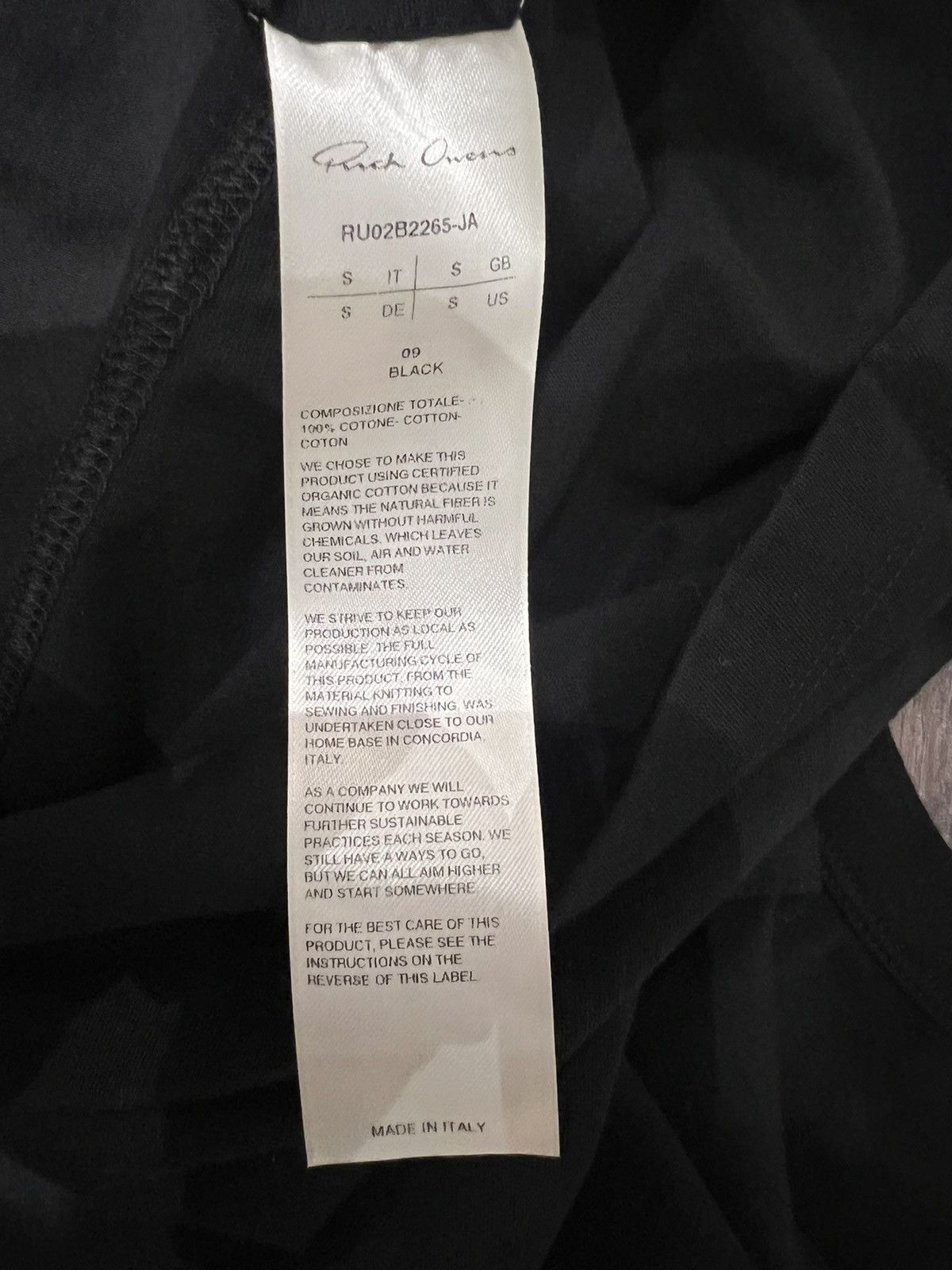 Rick Owens Rick Owens Short Level Tee Size US S / EU 44-46 / 1 - 5 Thumbnail