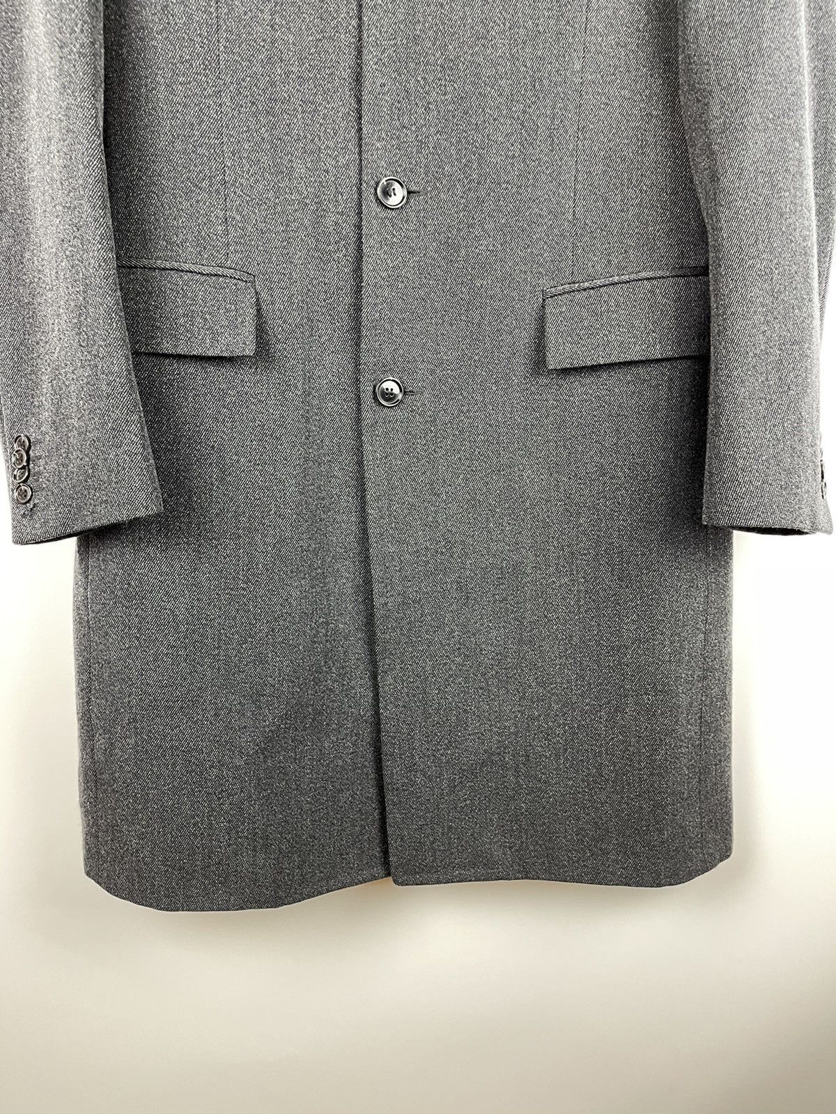Suitsupply Suitsupply grey 3 button wool trench coat black collar Size US M / EU 48-50 / 2 - 6 Thumbnail