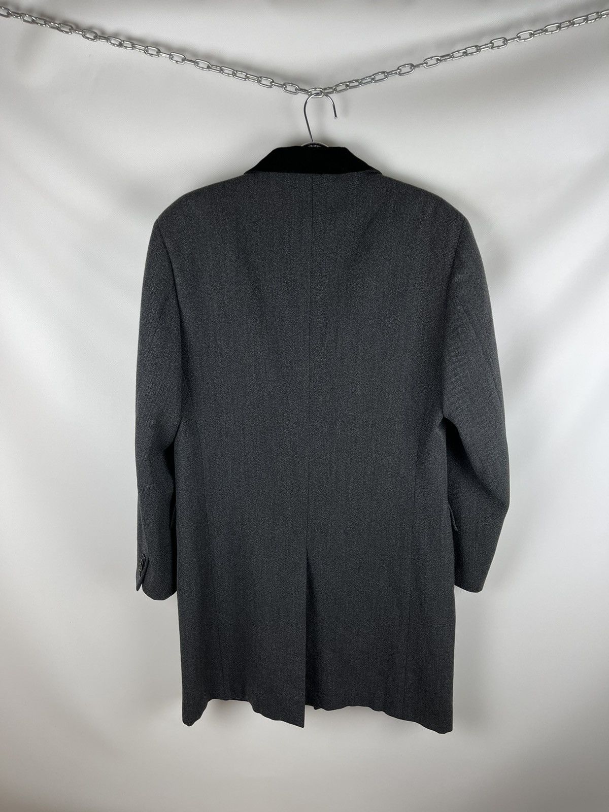 Suitsupply Suitsupply grey 3 button wool trench coat black collar Size US M / EU 48-50 / 2 - 8 Thumbnail