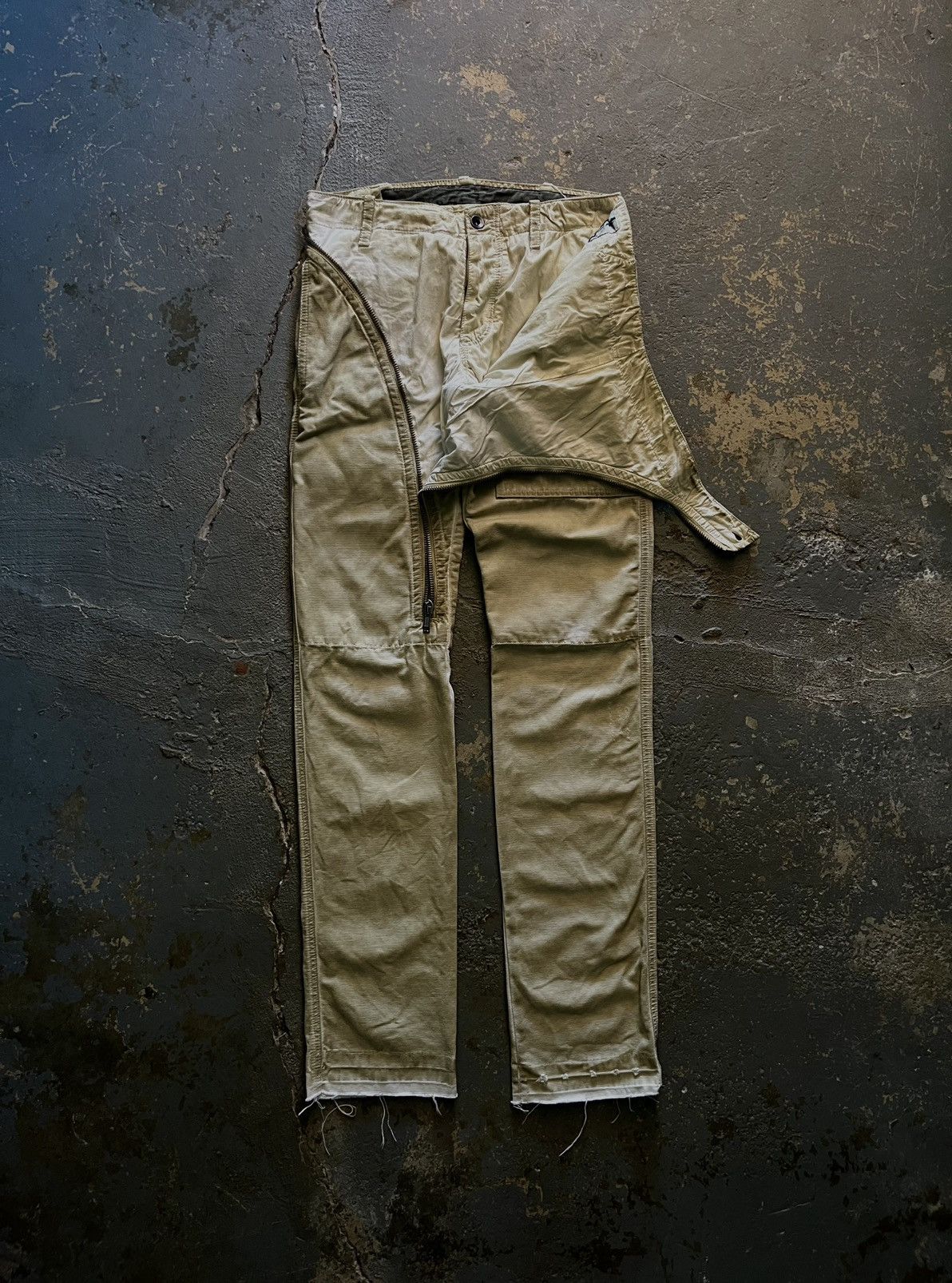 Rick Owens × Rick Owens Drkshdw SS09 “Strutter” Dirty White Crosgrain ...
