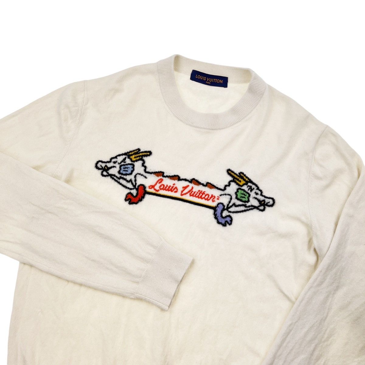 Louis Vuitton Louis Vuitton x Nigo Dragon Intarsia Jacquard Sweater Size US XL / EU 56 / 4 - 1 Thumbnail