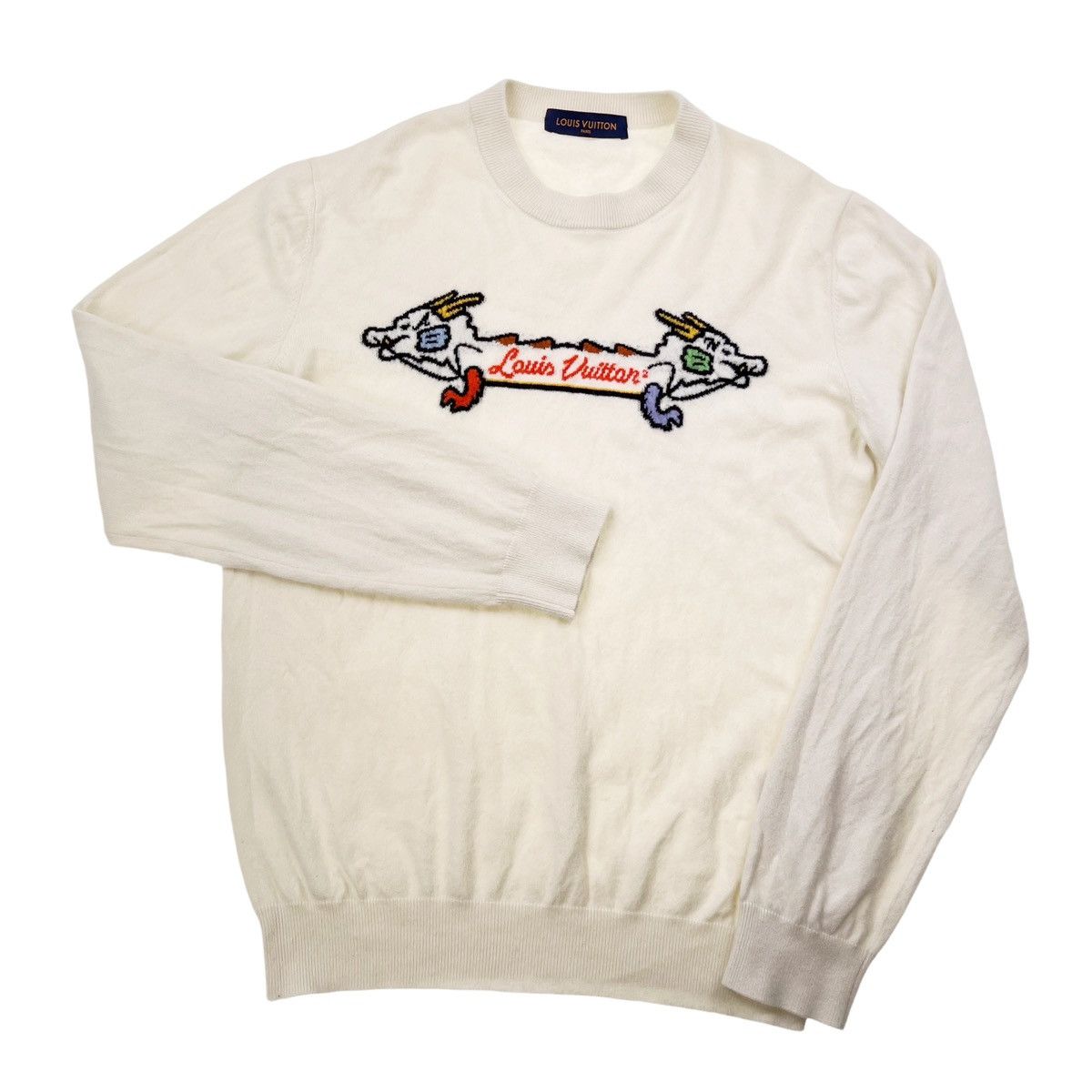 Louis Vuitton Louis Vuitton x Nigo Dragon Intarsia Jacquard Sweater Size US XL / EU 56 / 4 - 2 Thumbnail