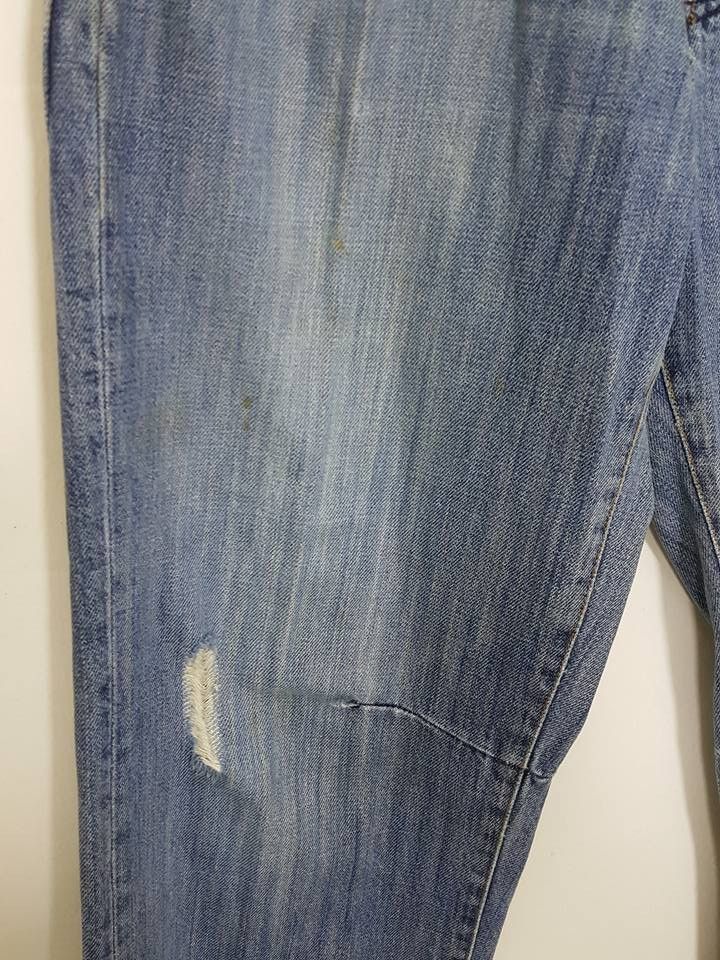 Designer × Japanese Brand Rapanui Distressed Patchwork Style Denim Jeans Pants Size US 30 / EU 46 - 9 Thumbnail