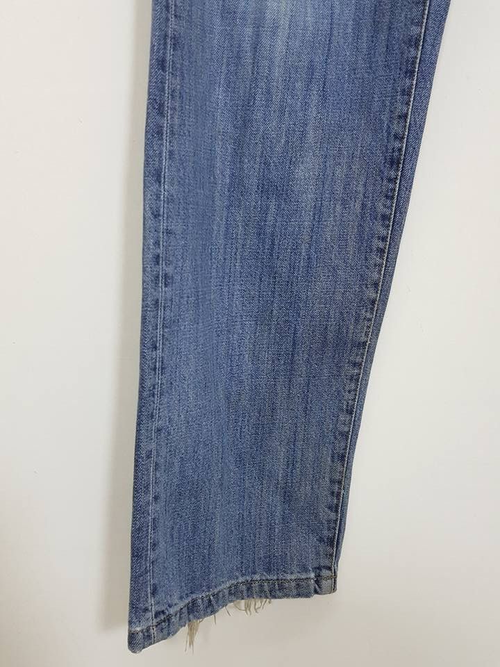 Designer × Japanese Brand Rapanui Distressed Patchwork Style Denim Jeans Pants Size US 30 / EU 46 - 16 Thumbnail