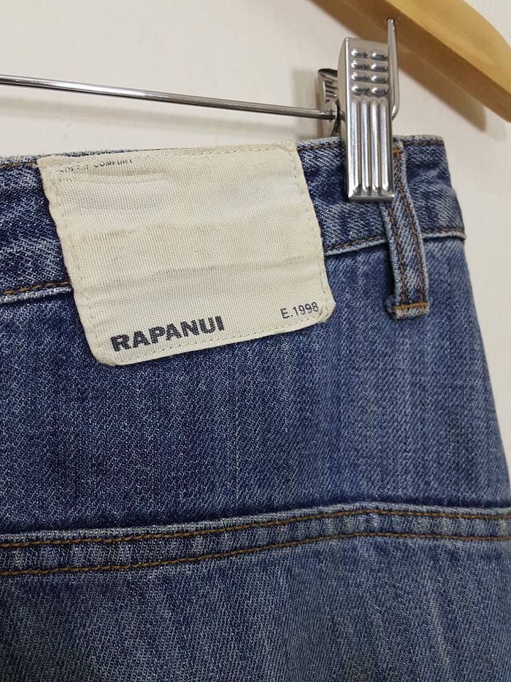 Designer × Japanese Brand Rapanui Distressed Patchwork Style Denim Jeans Pants Size US 30 / EU 46 - 11 Thumbnail