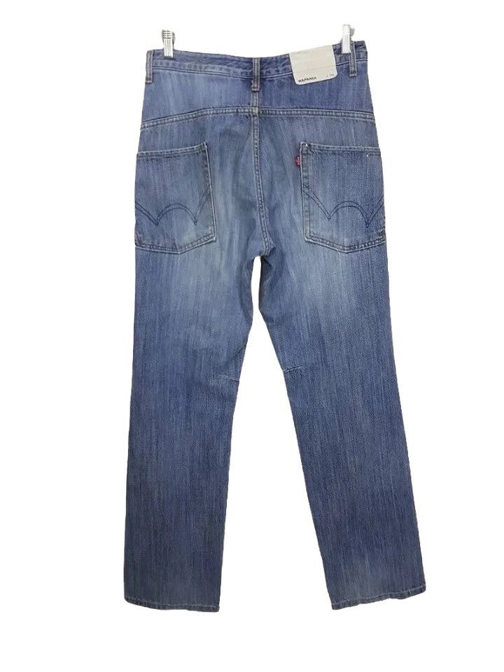 Designer × Japanese Brand Rapanui Distressed Patchwork Style Denim Jeans Pants Size US 30 / EU 46 - 3 Thumbnail