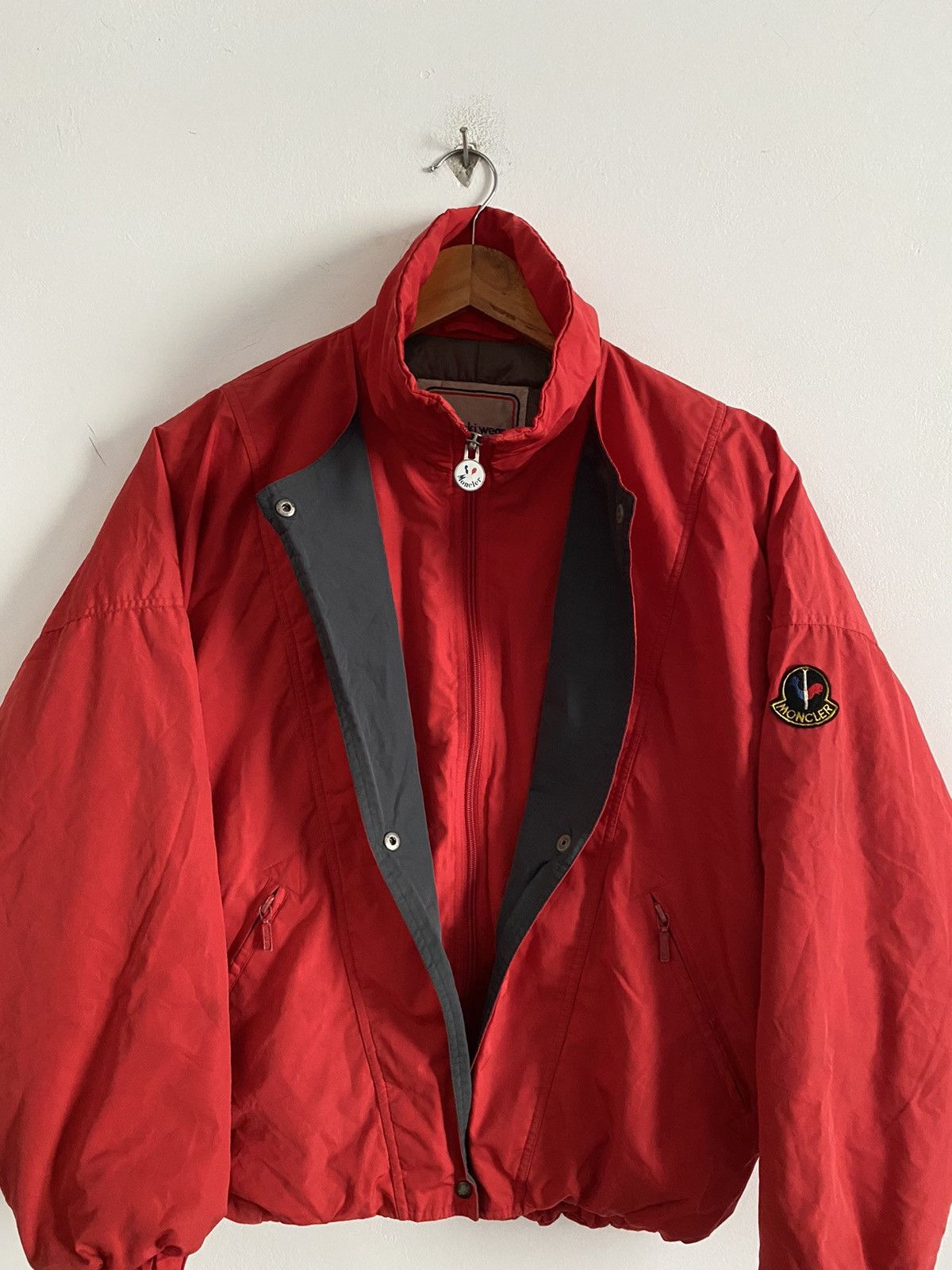 Moncler Moncler Red Down Jacket Size US L / EU 52-54 / 3 - 3 Thumbnail
