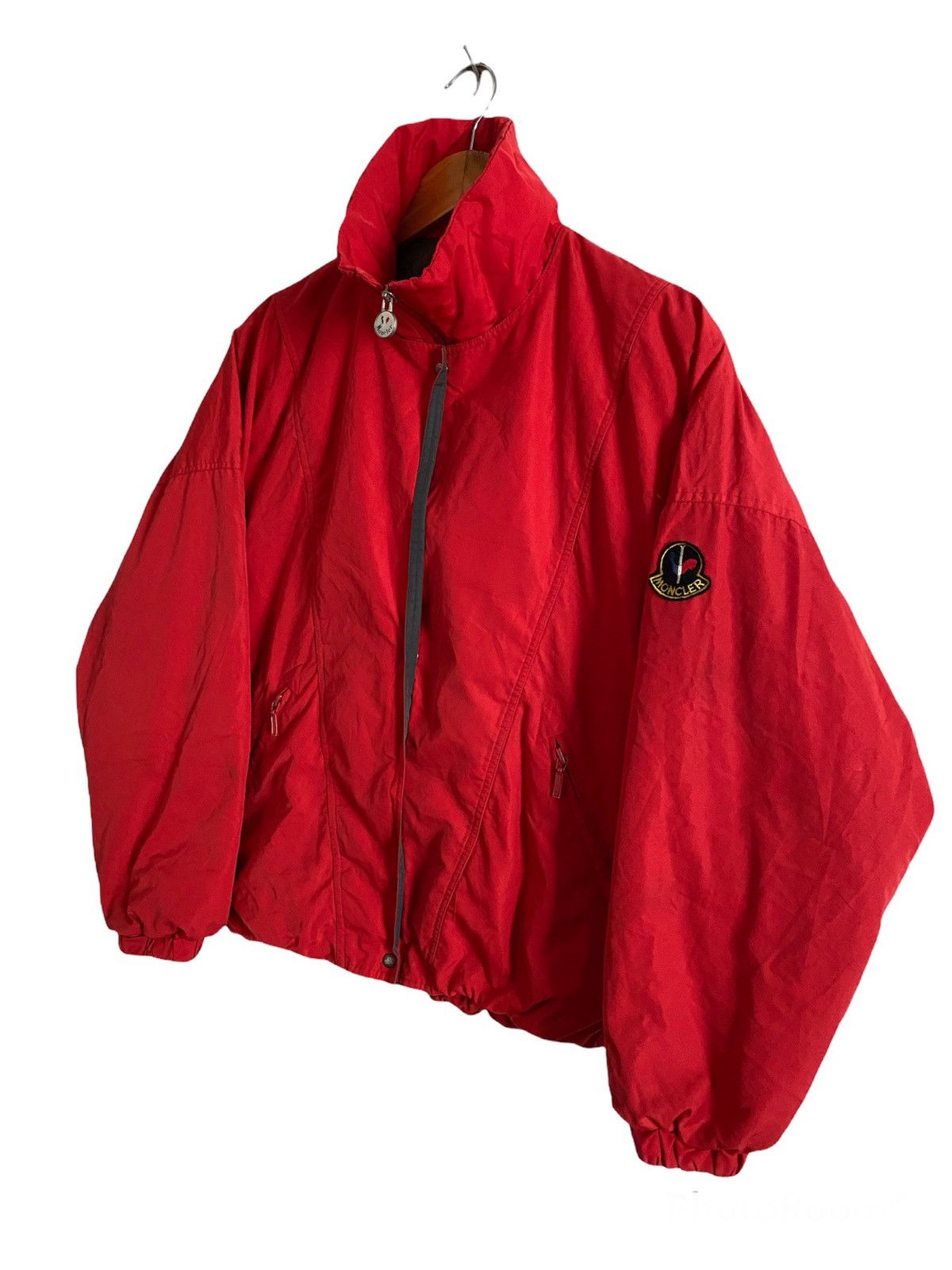 Moncler Moncler Red Down Jacket Size US L / EU 52-54 / 3 - 2 Thumbnail