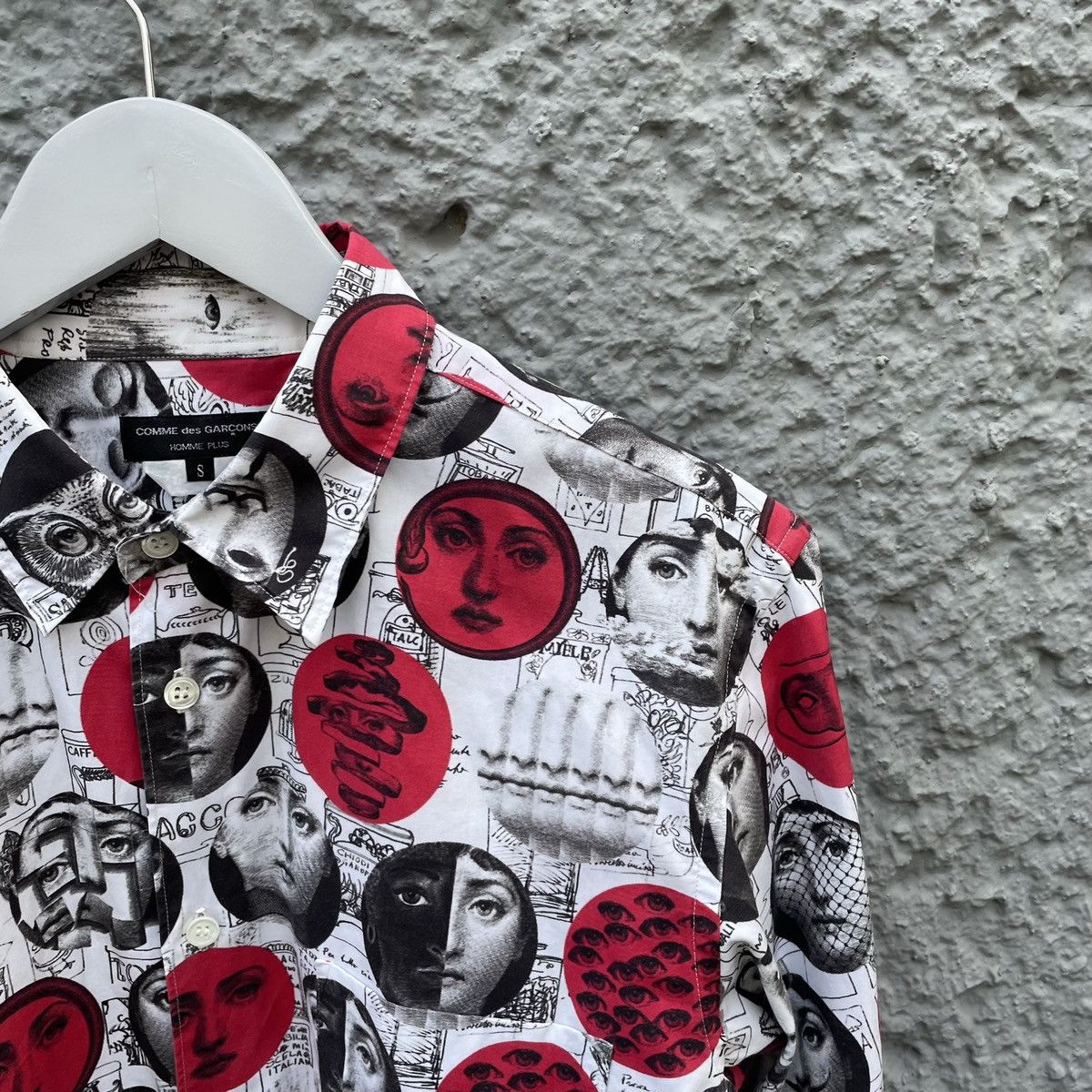 Comme des Garcons Homme Plus CDG Homme Plus x Fornasetti Shirt Button-Up Runway S/S17 Size US S / EU 44-46 / 1 - 3 Thumbnail