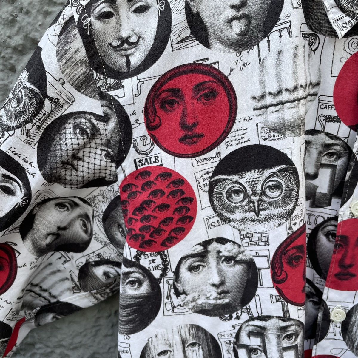 Comme des Garcons Homme Plus CDG Homme Plus x Fornasetti Shirt Button-Up Runway S/S17 Size US S / EU 44-46 / 1 - 4 Thumbnail