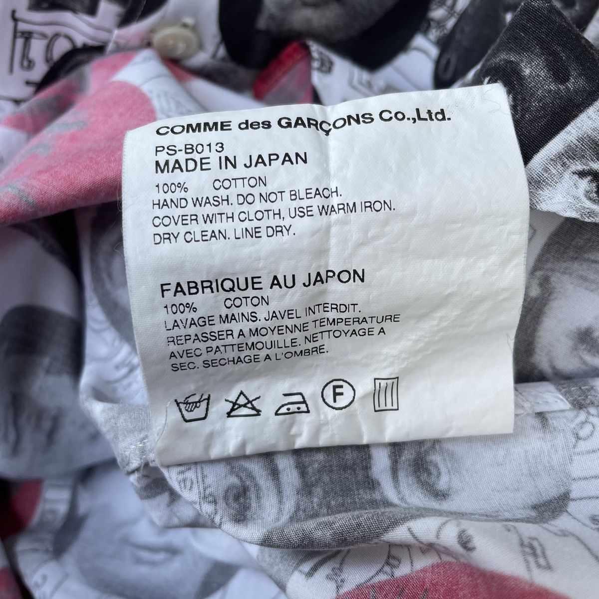 Comme des Garcons Homme Plus CDG Homme Plus x Fornasetti Shirt Button-Up Runway S/S17 Size US S / EU 44-46 / 1 - 9 Thumbnail