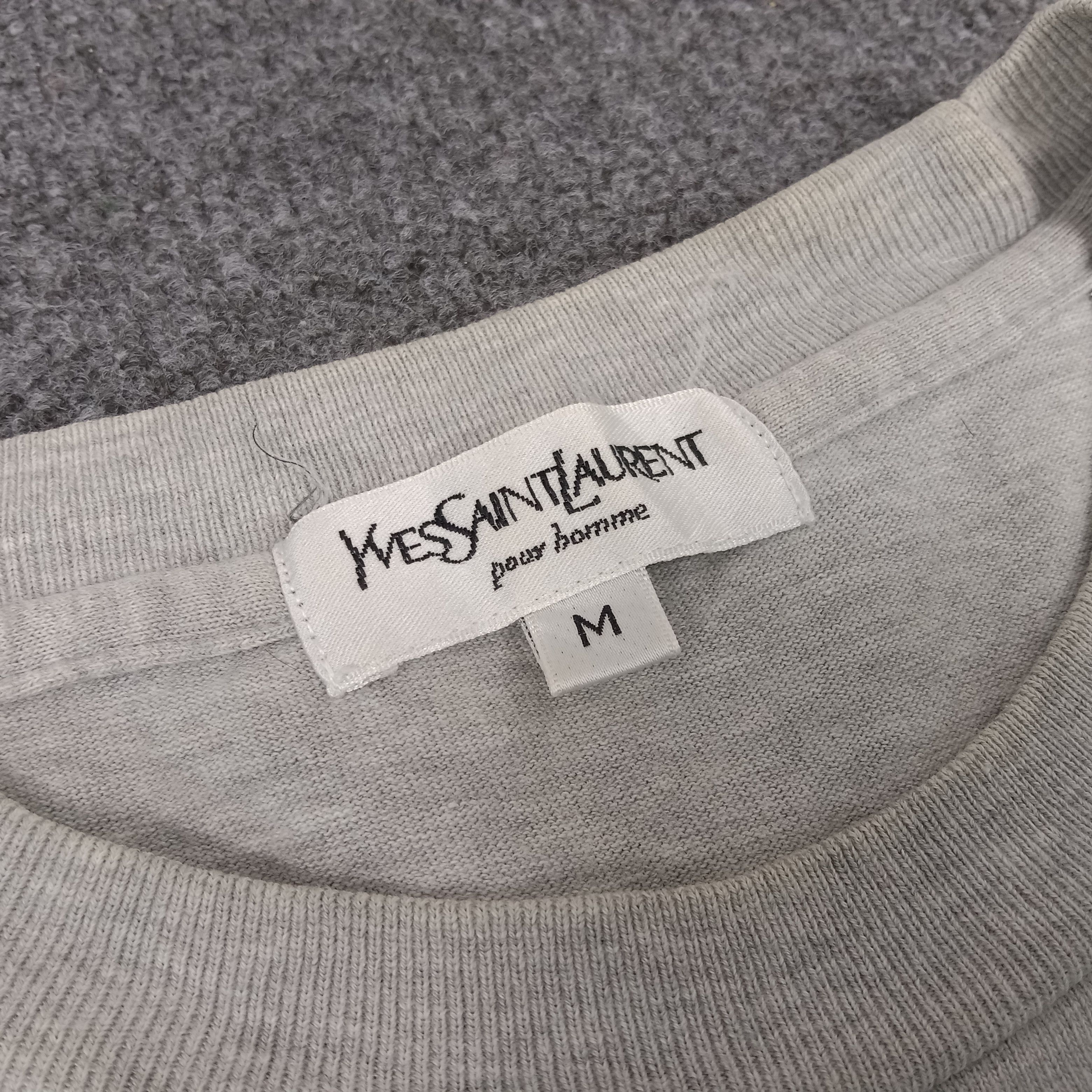 Yves Saint Laurent Yves Saint Laurent Embroidery SpellOut Design Tshirt Size US M / EU 48-50 / 2 - 5 Thumbnail