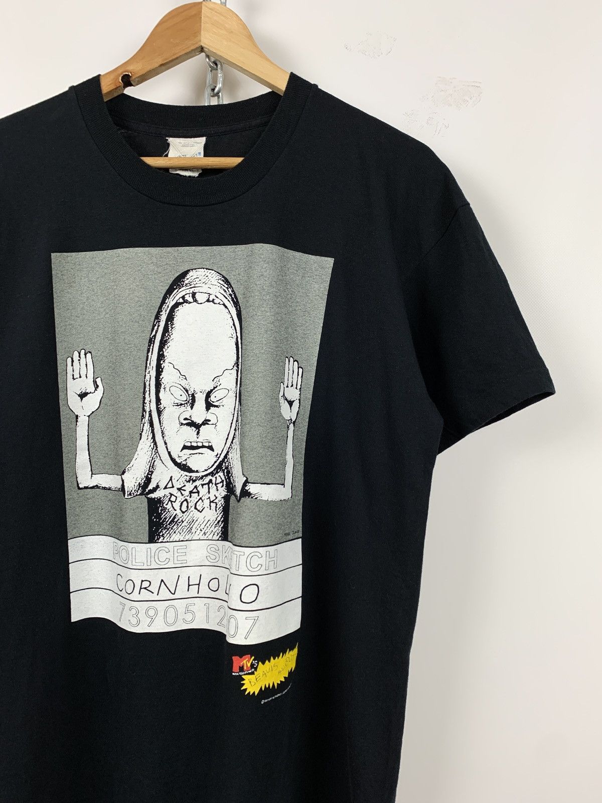 Cartoon Network 1997 Vintage Beavis And Butthead Police Sketch T-Shirt Size US L / EU 52-54 / 3 - 3 Thumbnail