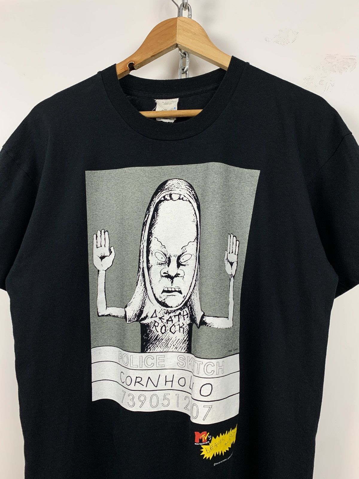 Cartoon Network 1997 Vintage Beavis And Butthead Police Sketch T-Shirt Size US L / EU 52-54 / 3 - 4 Thumbnail