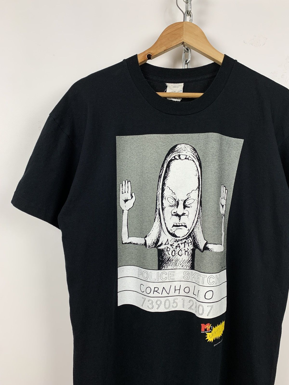 Cartoon Network 1997 Vintage Beavis And Butthead Police Sketch T-Shirt Size US L / EU 52-54 / 3 - 2 Thumbnail