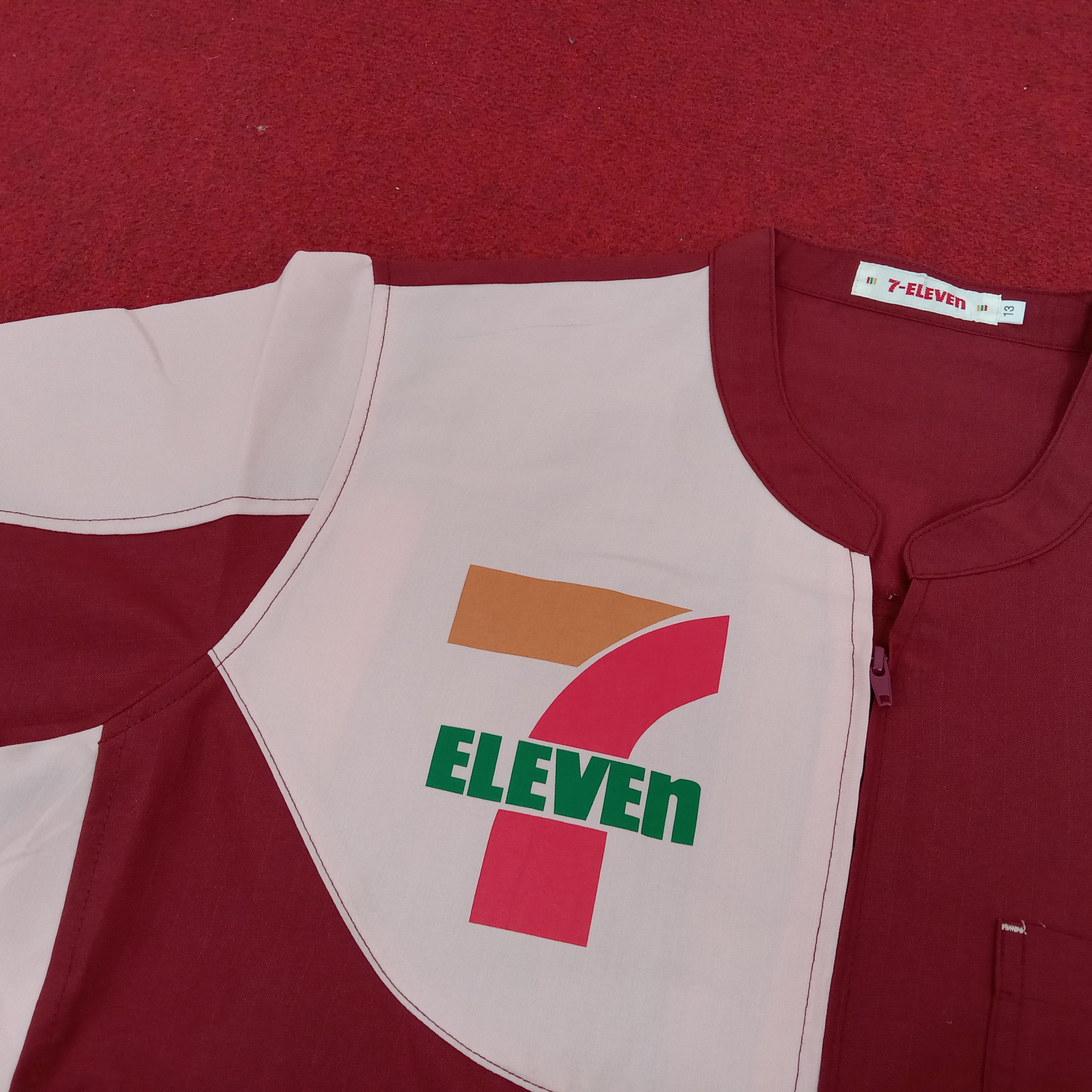Japanese Brand × Vintage 7 Eleven Big Logo Japanese Workers Uniform Shirt Jacket Size US M / EU 48-50 / 2 - 2 Thumbnail