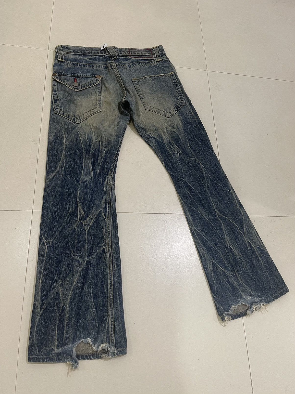 🔥DELETE SOON🚀Vintage Flare Jeans Japanese Brand Streetwear