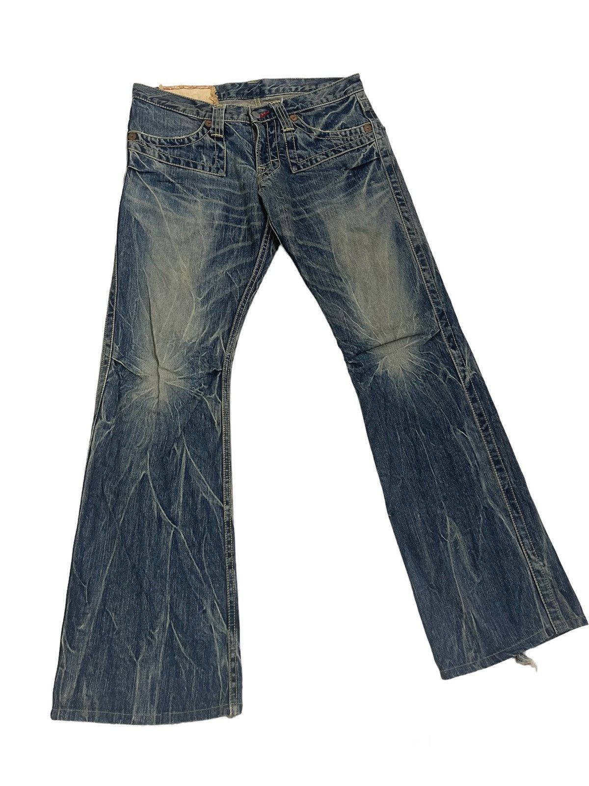 🔥DELETE SOON🚀Vintage Flare Jeans Japanese Brand Streetwear