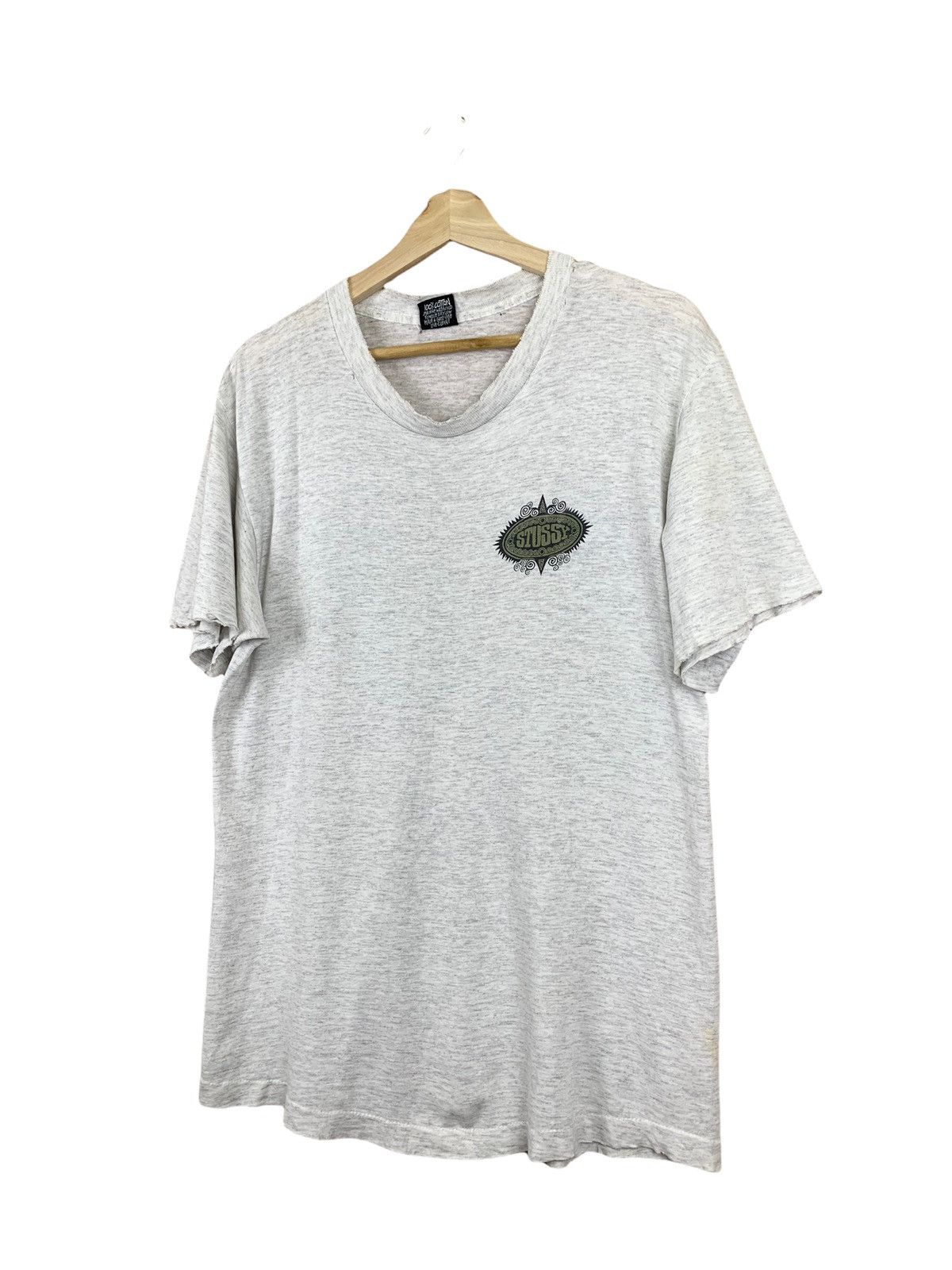 Stussy 🔥VINTAGE STUSSY MADE USA BIG LOGO T-SHIRT Size US L / EU 52-54 / 3 - 4 Thumbnail