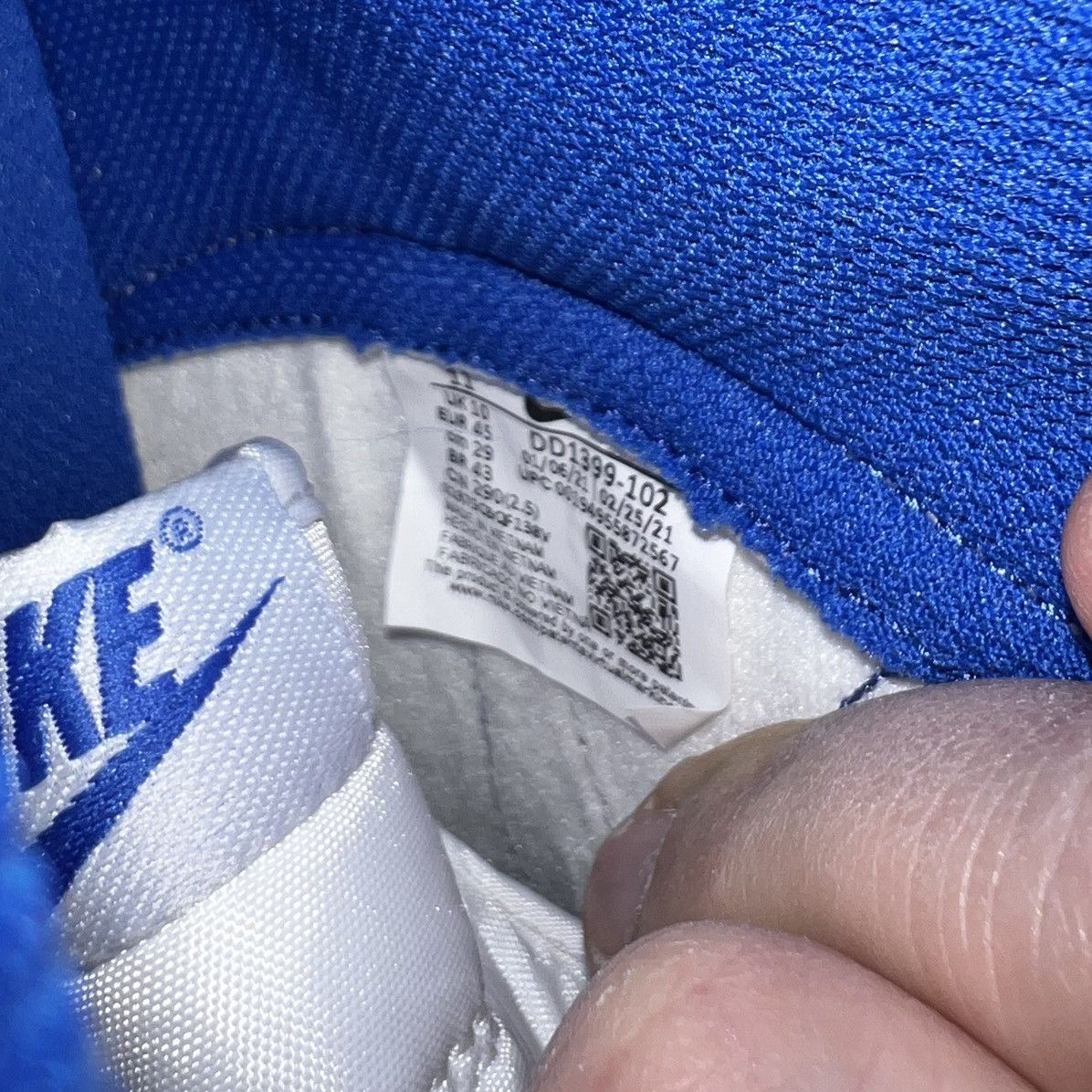 Nike Nike Dunk High 'Game Royal' US Size 11 (NEW) Size US 11 / EU 44 - 8 Thumbnail