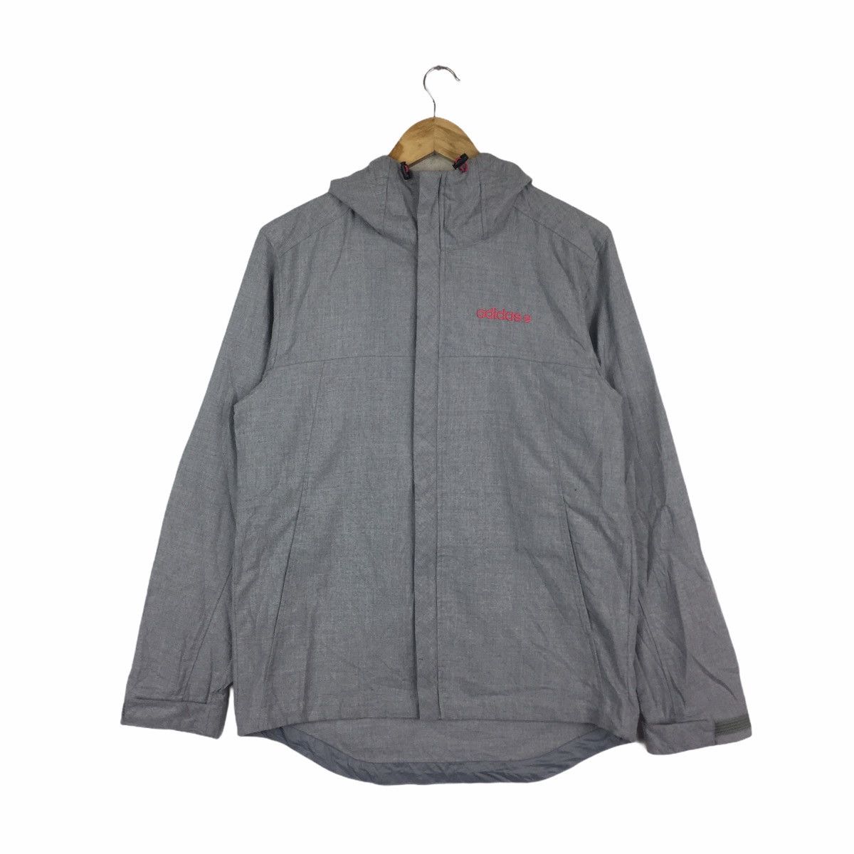 Vtg ADIDAS NEO LABEL 3 Stripes Jacket Hoodie Windbreaker