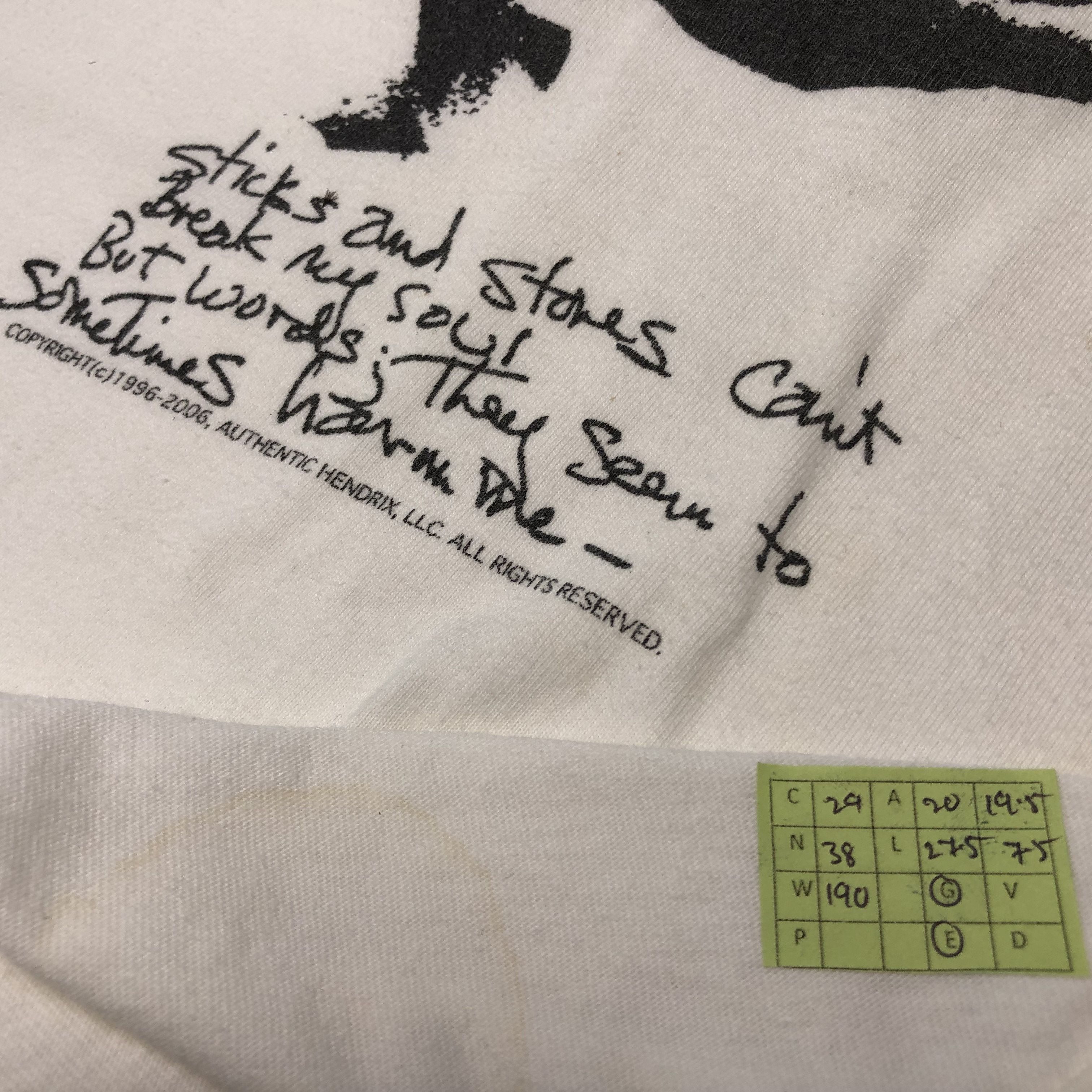 Jimi Hendrix Vintage Jimi Hendrix American Singer Rock Design Tshirt Size US M / EU 48-50 / 2 - 5 Thumbnail