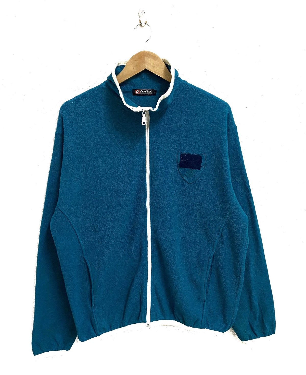 Lotto Sport × Vintage Vintage LOTTO Sportswear Small Logo Fleece Sweater Jacket Size US L / EU 52-54 / 3 - 1 Thumbnail