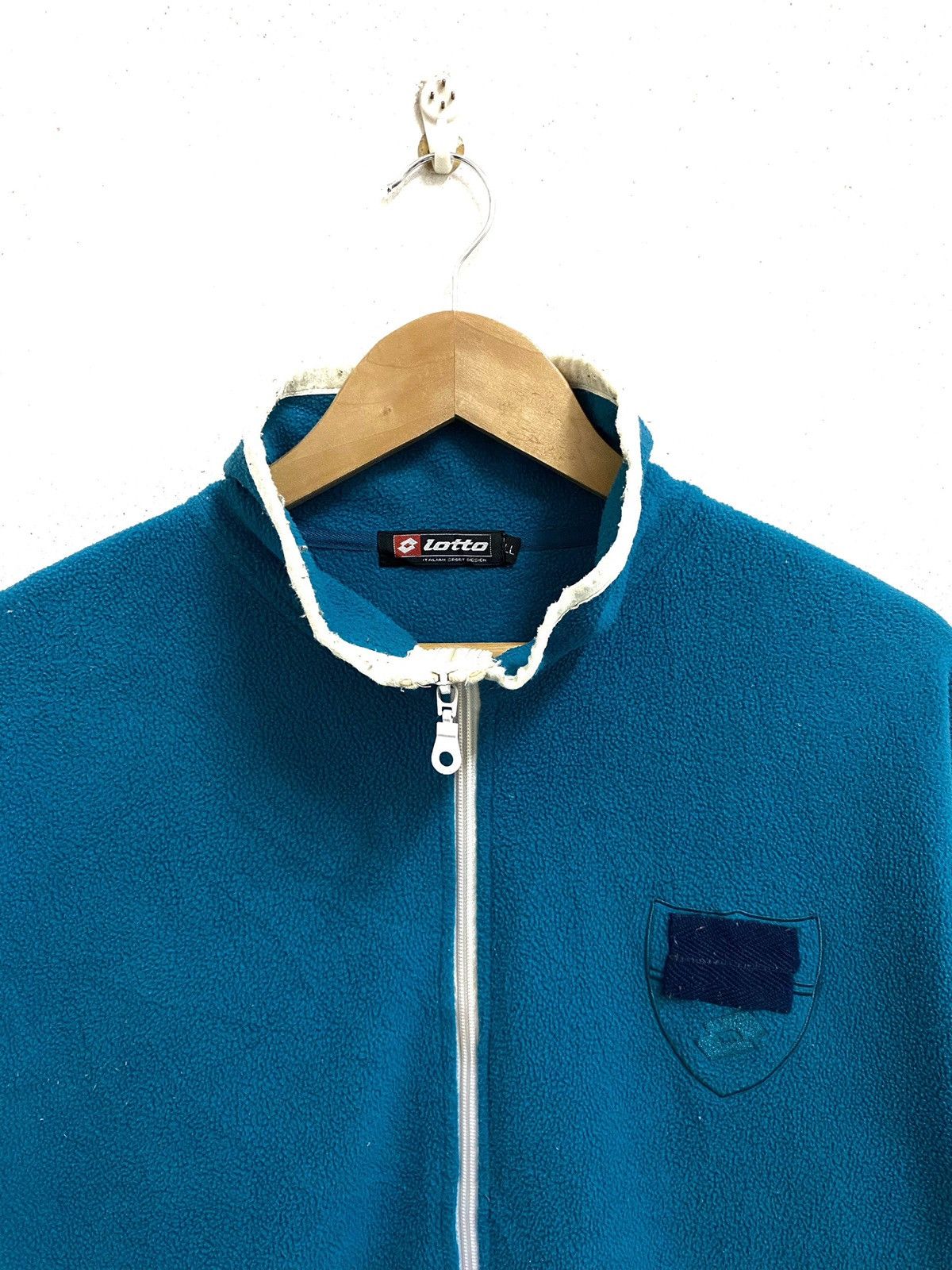 Lotto Sport × Vintage Vintage LOTTO Sportswear Small Logo Fleece Sweater Jacket Size US L / EU 52-54 / 3 - 4 Thumbnail