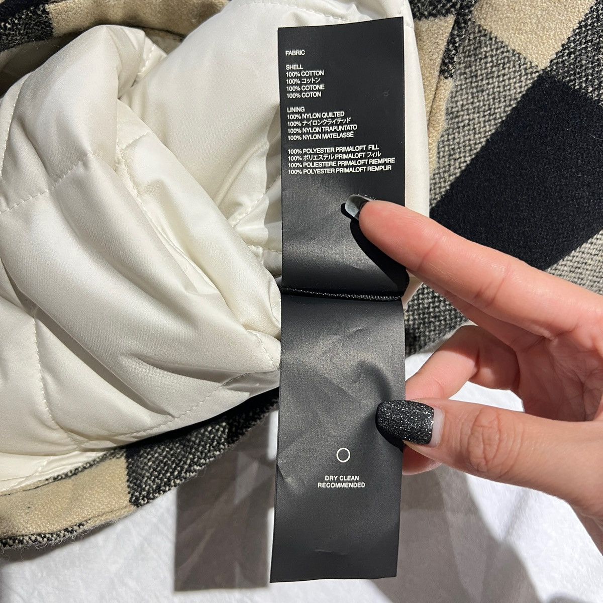Fear of God Beige Oversized Check Shirt Jacket Fear Of God