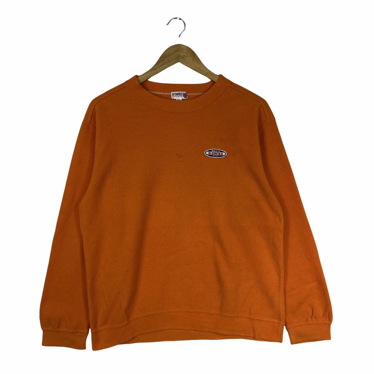 K-Swiss × Vintage Vintage K SWISS Small Logo Fleece Sweatshirt Pullover Size US M / EU 48-50 / 2 - 1 Thumbnail