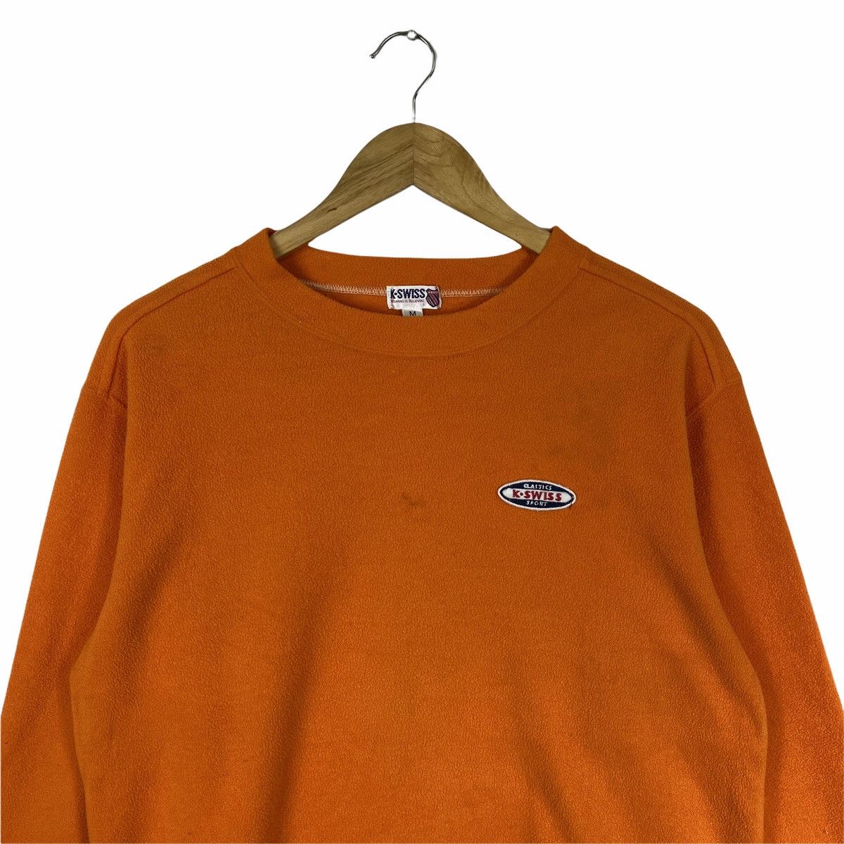K-Swiss × Vintage Vintage K SWISS Small Logo Fleece Sweatshirt Pullover Size US M / EU 48-50 / 2 - 4 Thumbnail