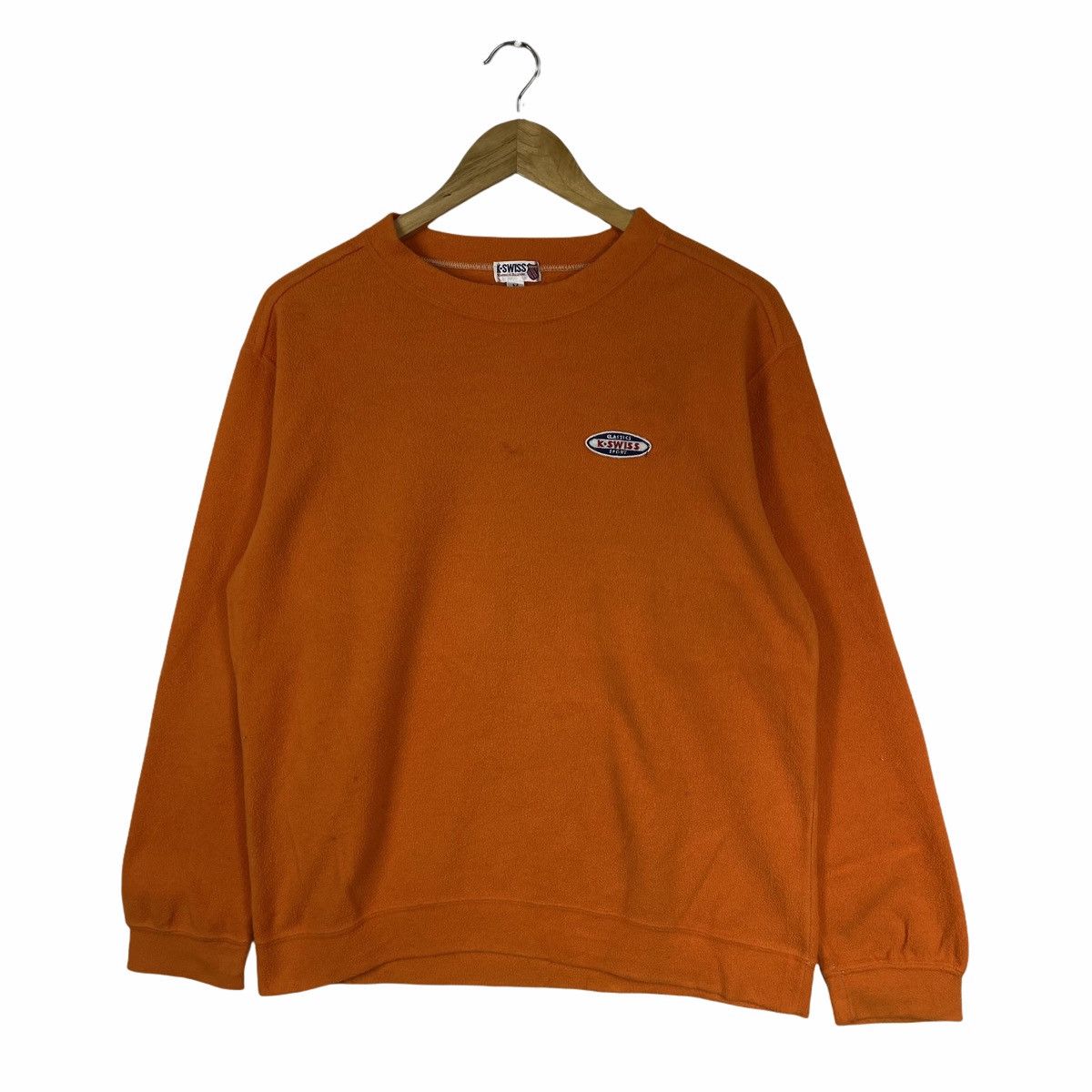 K-Swiss × Vintage Vintage K SWISS Small Logo Fleece Sweatshirt Pullover Size US M / EU 48-50 / 2 - 3 Thumbnail